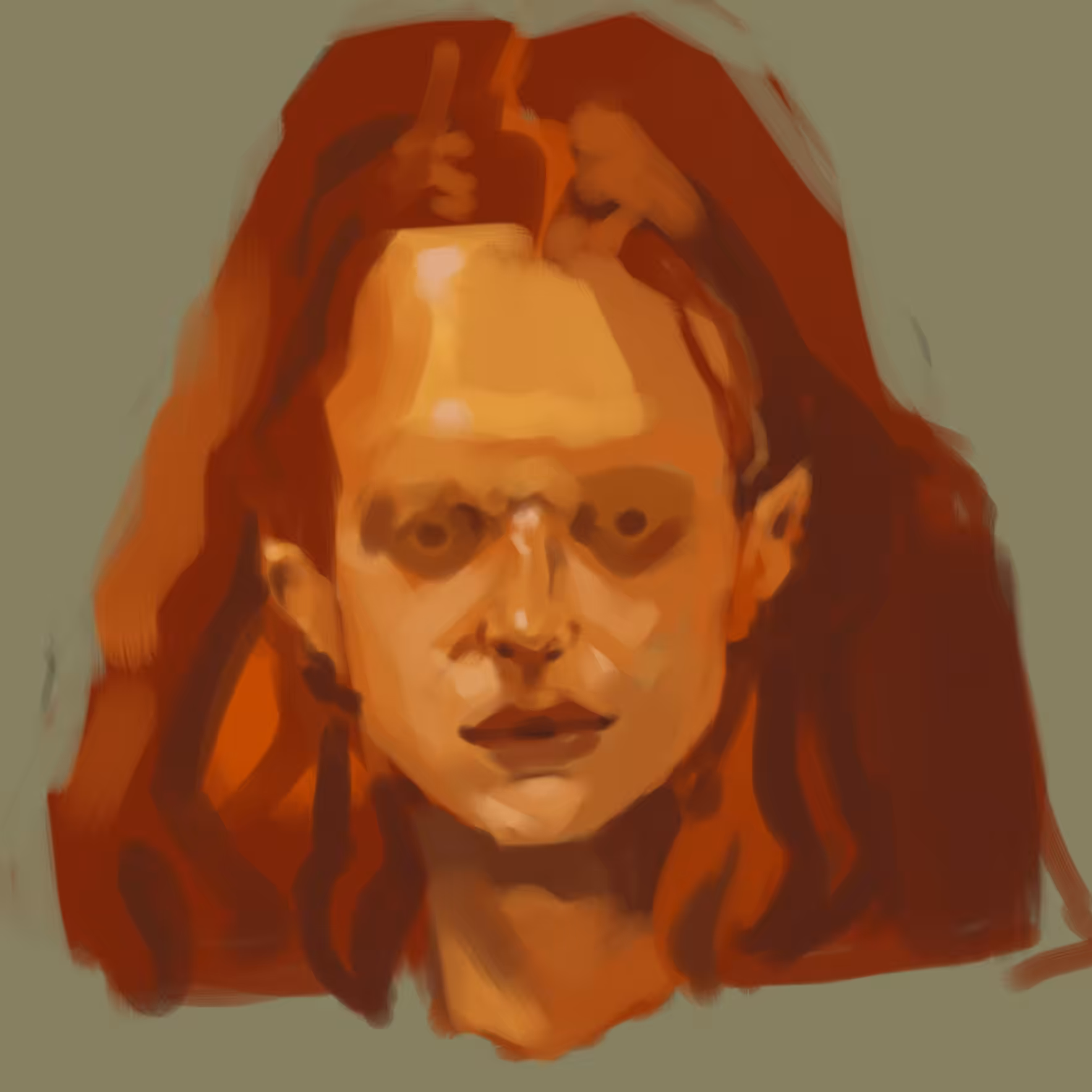 Girl with eyes