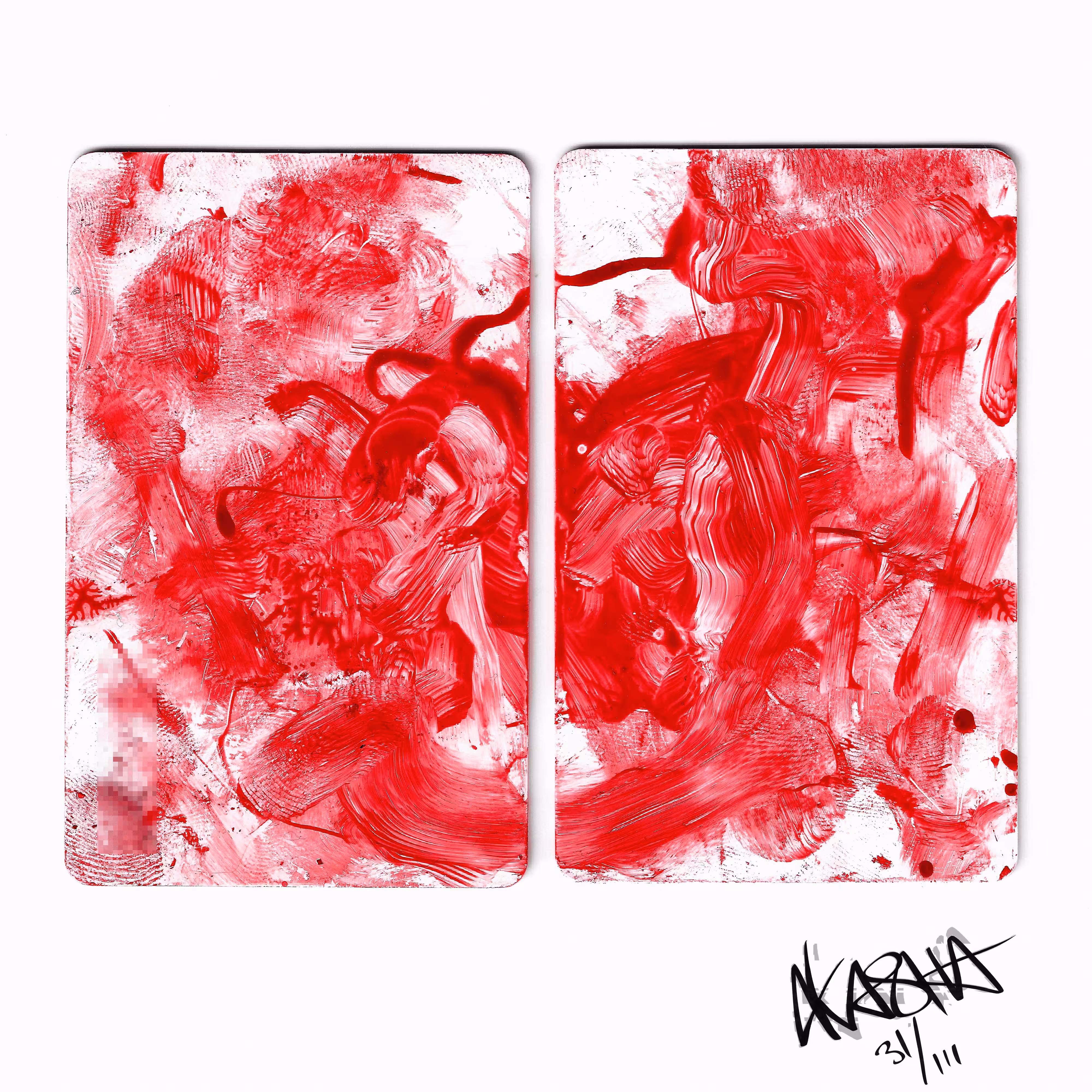 Micro Diptych: Struggle Monster