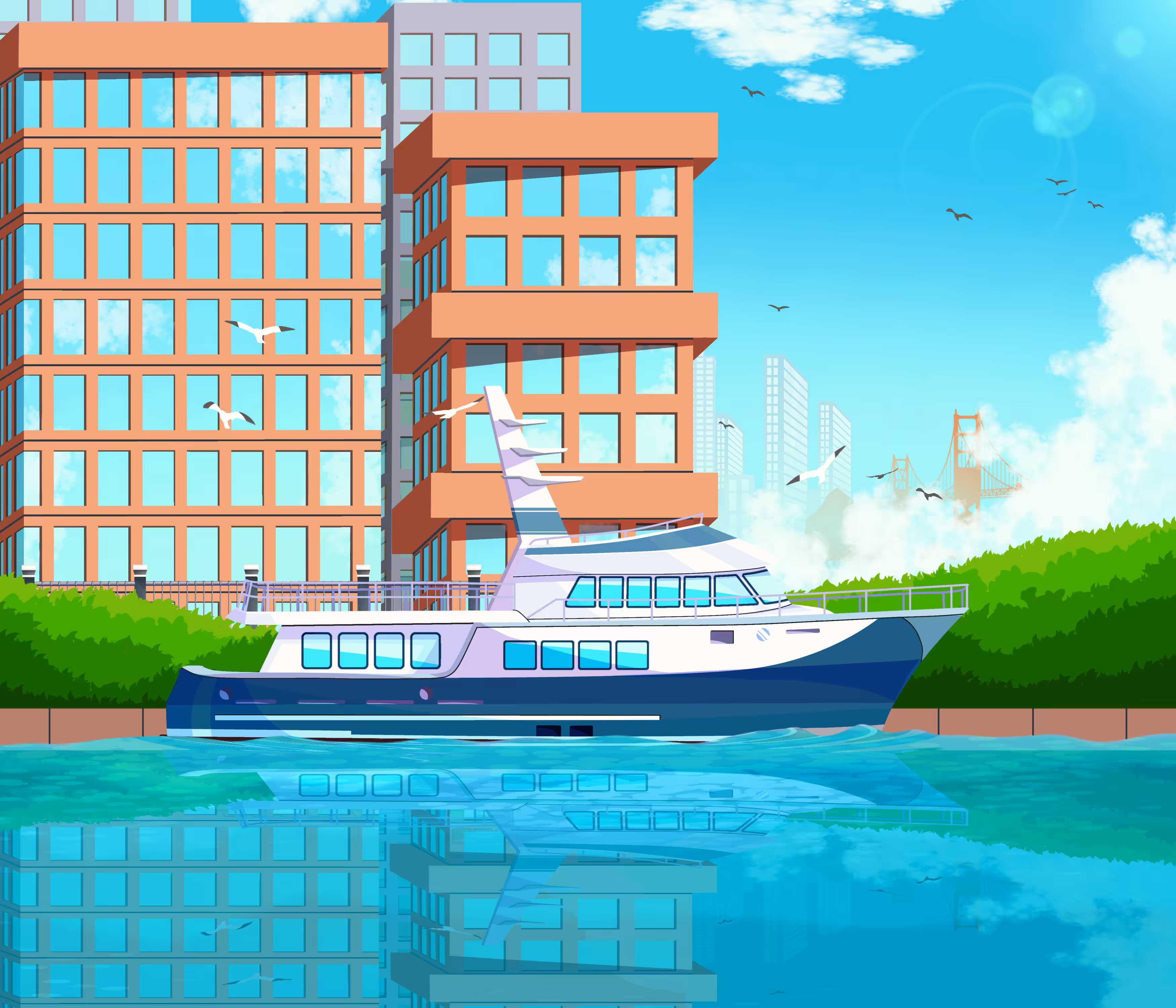 Anchored