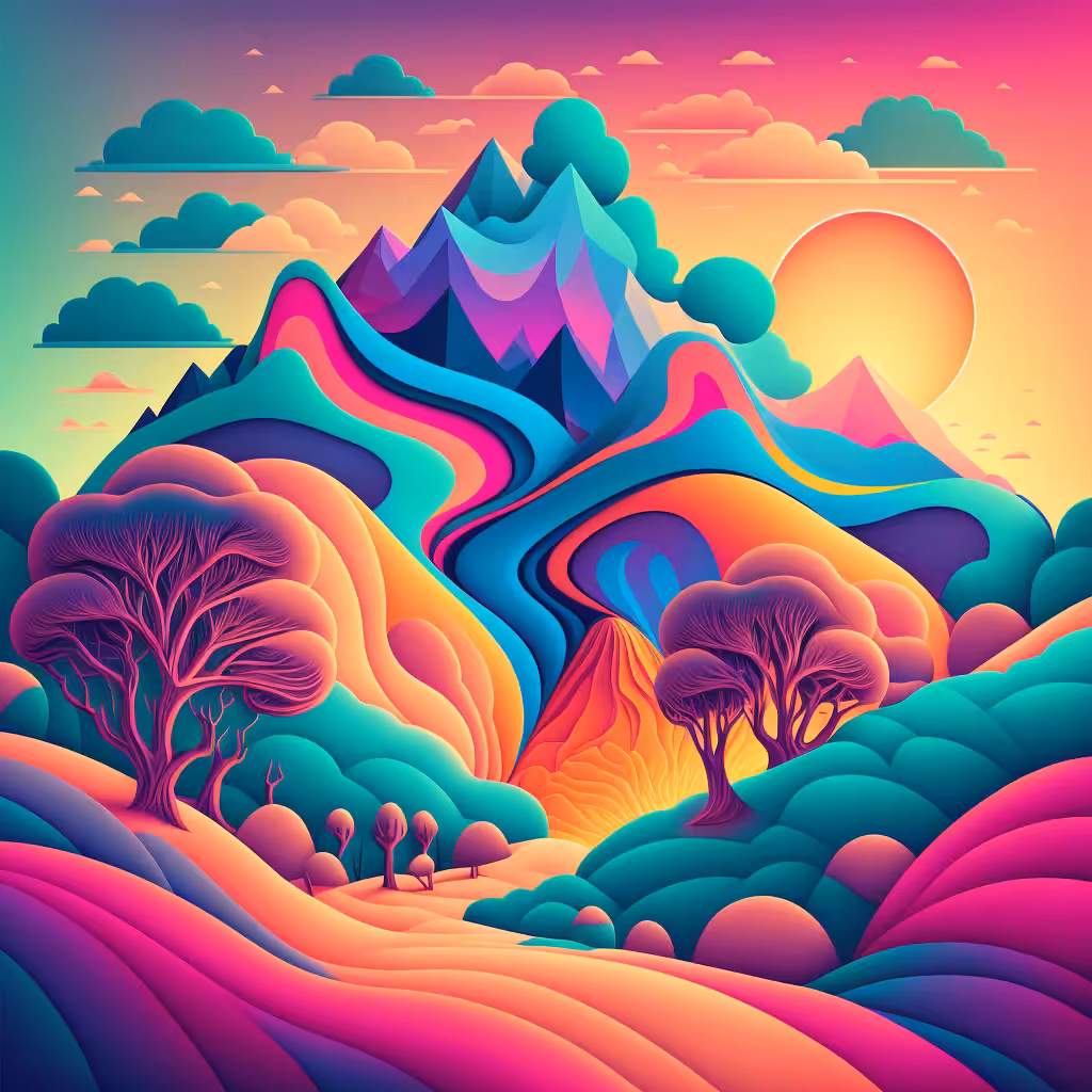 Psychedelic Landscape #96