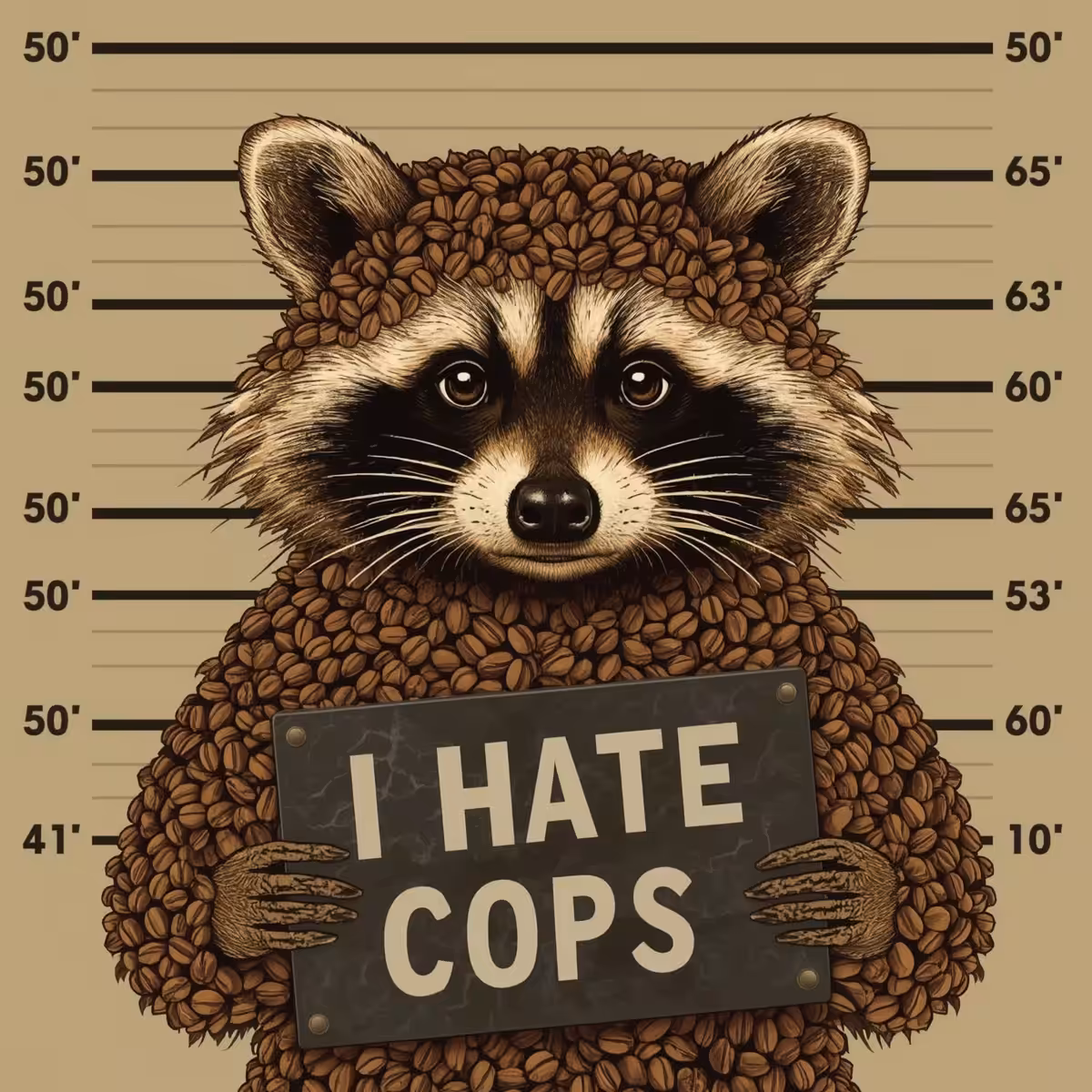 Coffee Animals: Coffee Raccoon 003