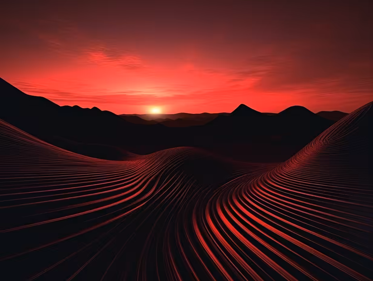 Red sun