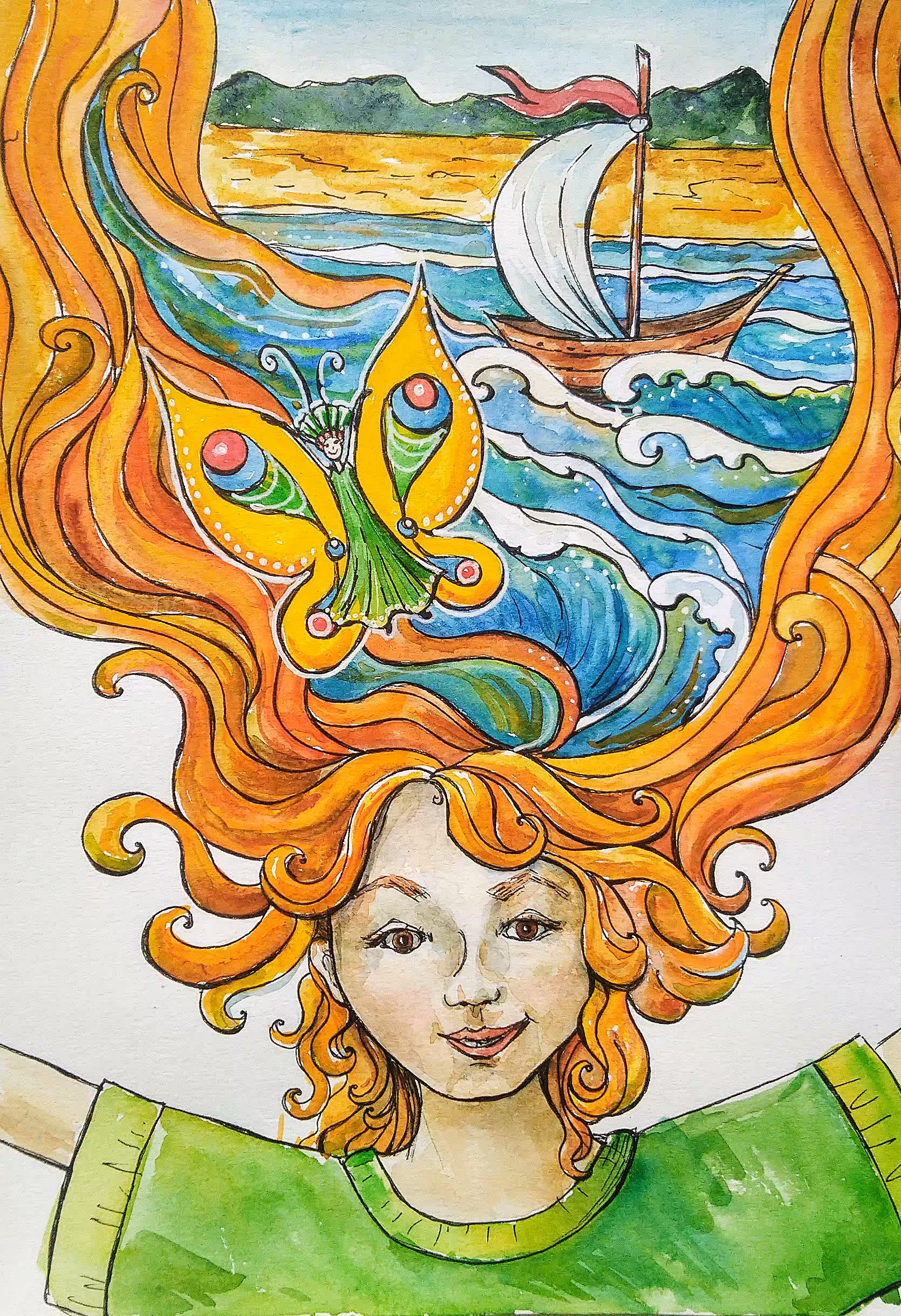 Watercolor travel
