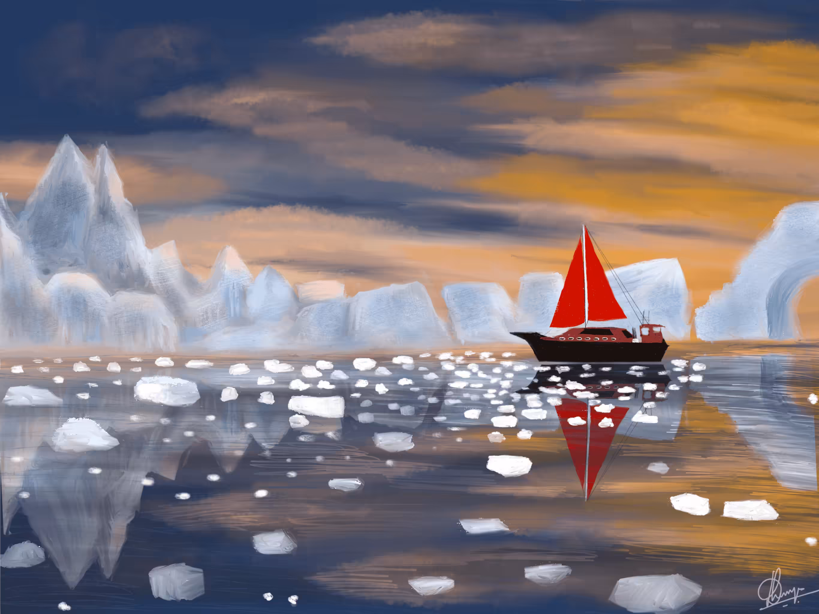 The Icebergs of Greenland