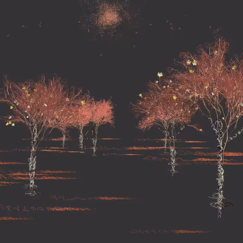 Black winter forest #53