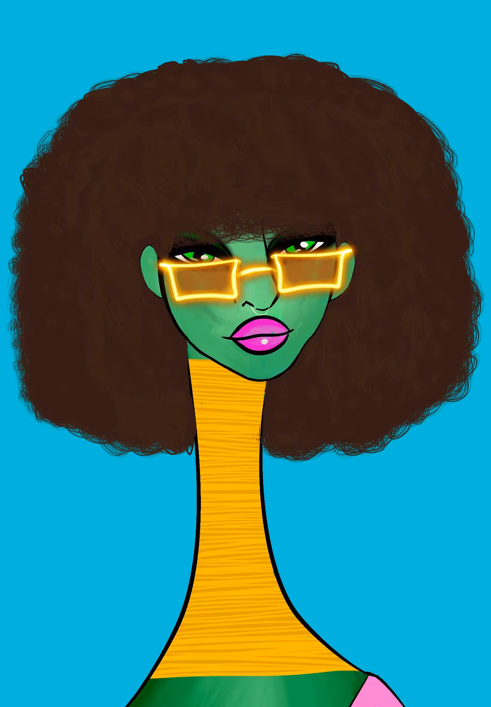 Long Neckie Lady #2136