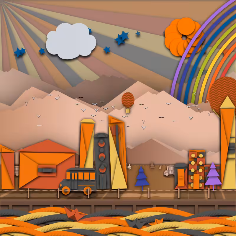 Paper Art 2.5D #56