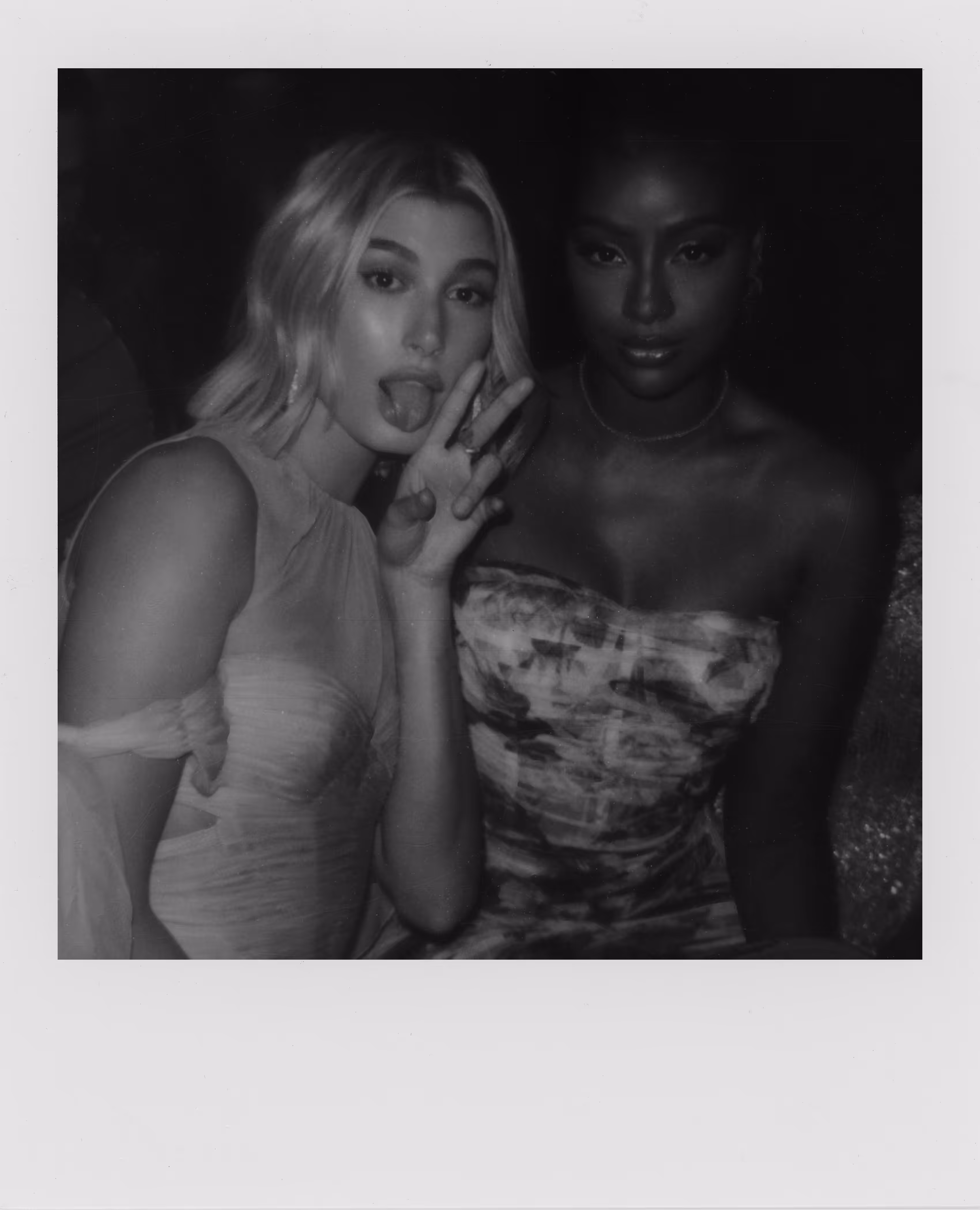 Hailey Bieber and Justine Skye