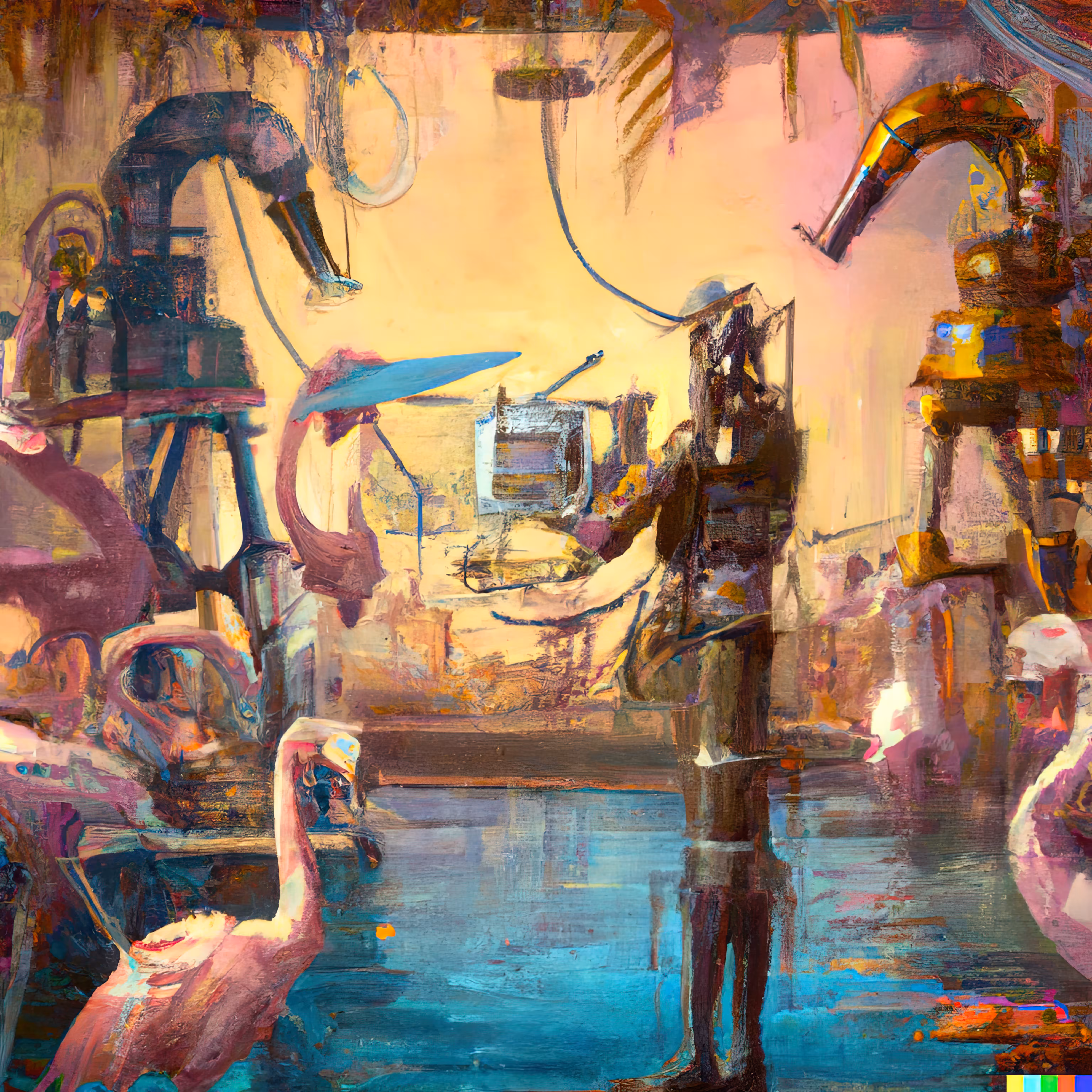 Cyborgs, robots flamingos planeando construcciones en el Metaverso III -Steven Pinker