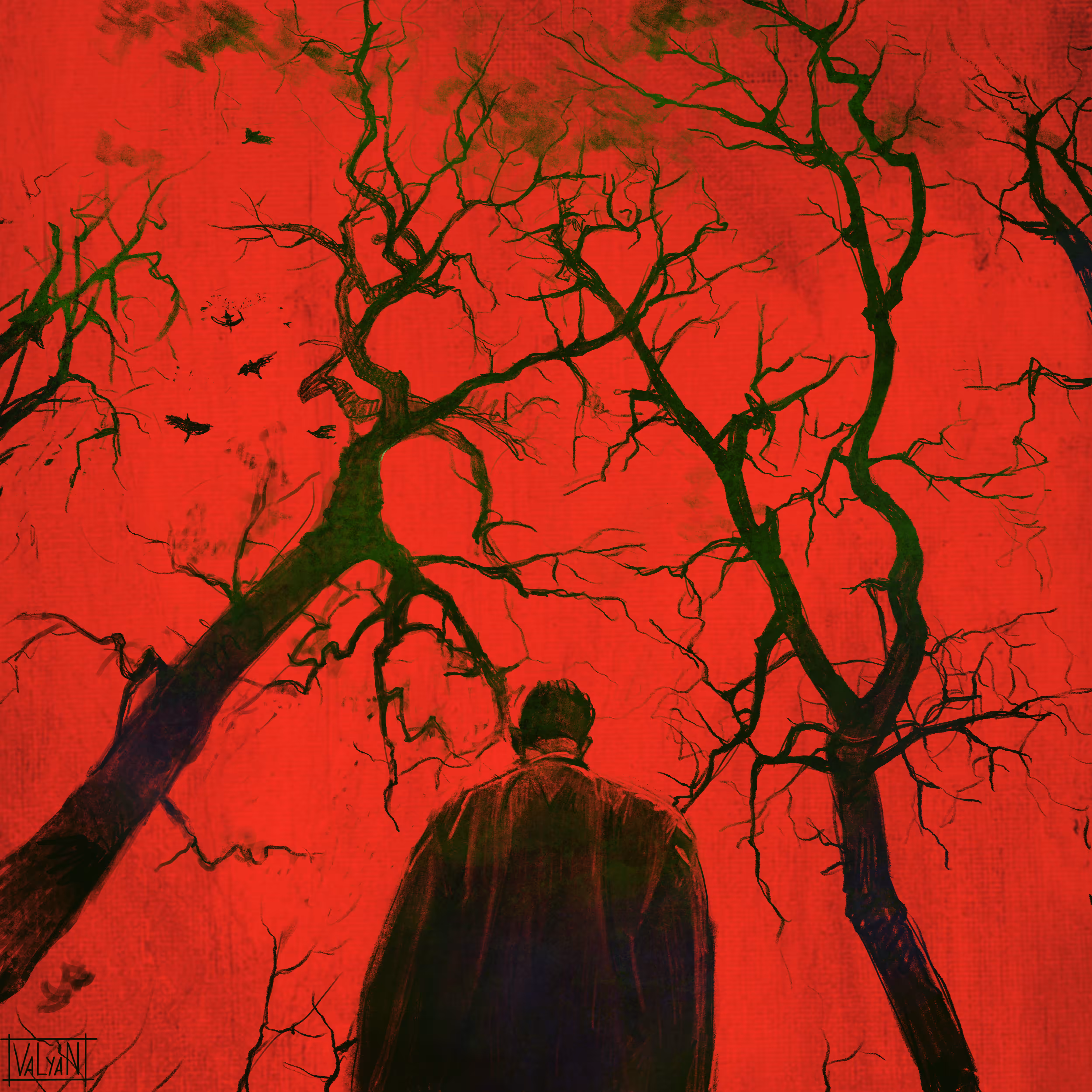 Blood red sky