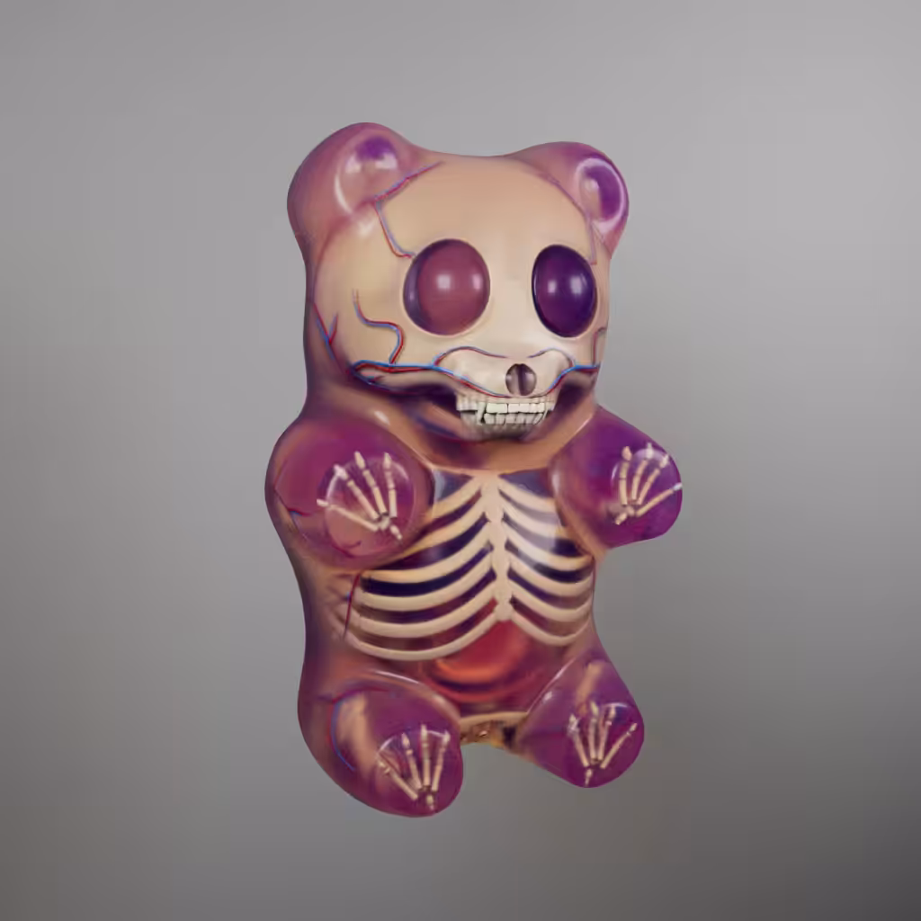 Gummi Bear Anatomy (Passion Fruit)
