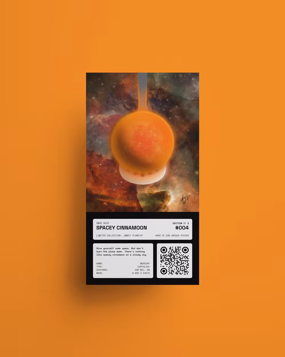 Spacey Cinnamoon - Sweet Planets #004 / 100 - Edition of 3