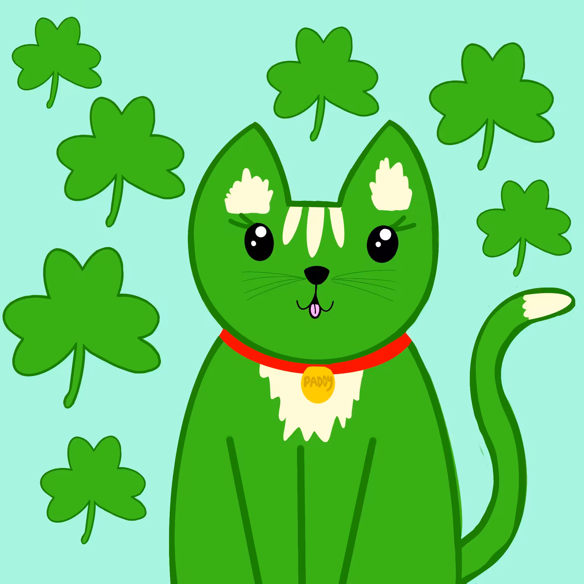 Paddy the St Patrick's Day Kitty