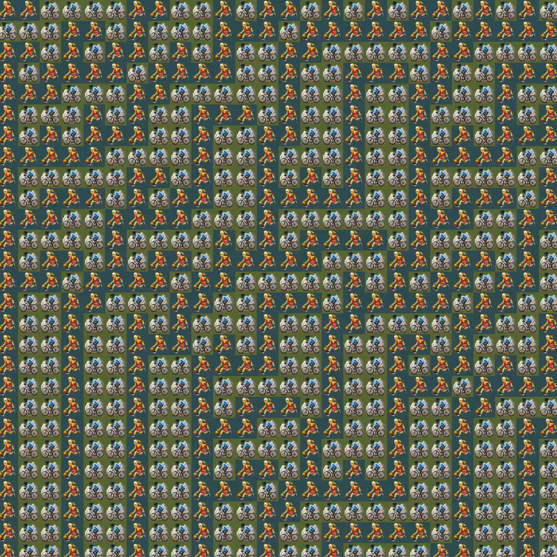 Elementary Cellular Emoji Automata #54