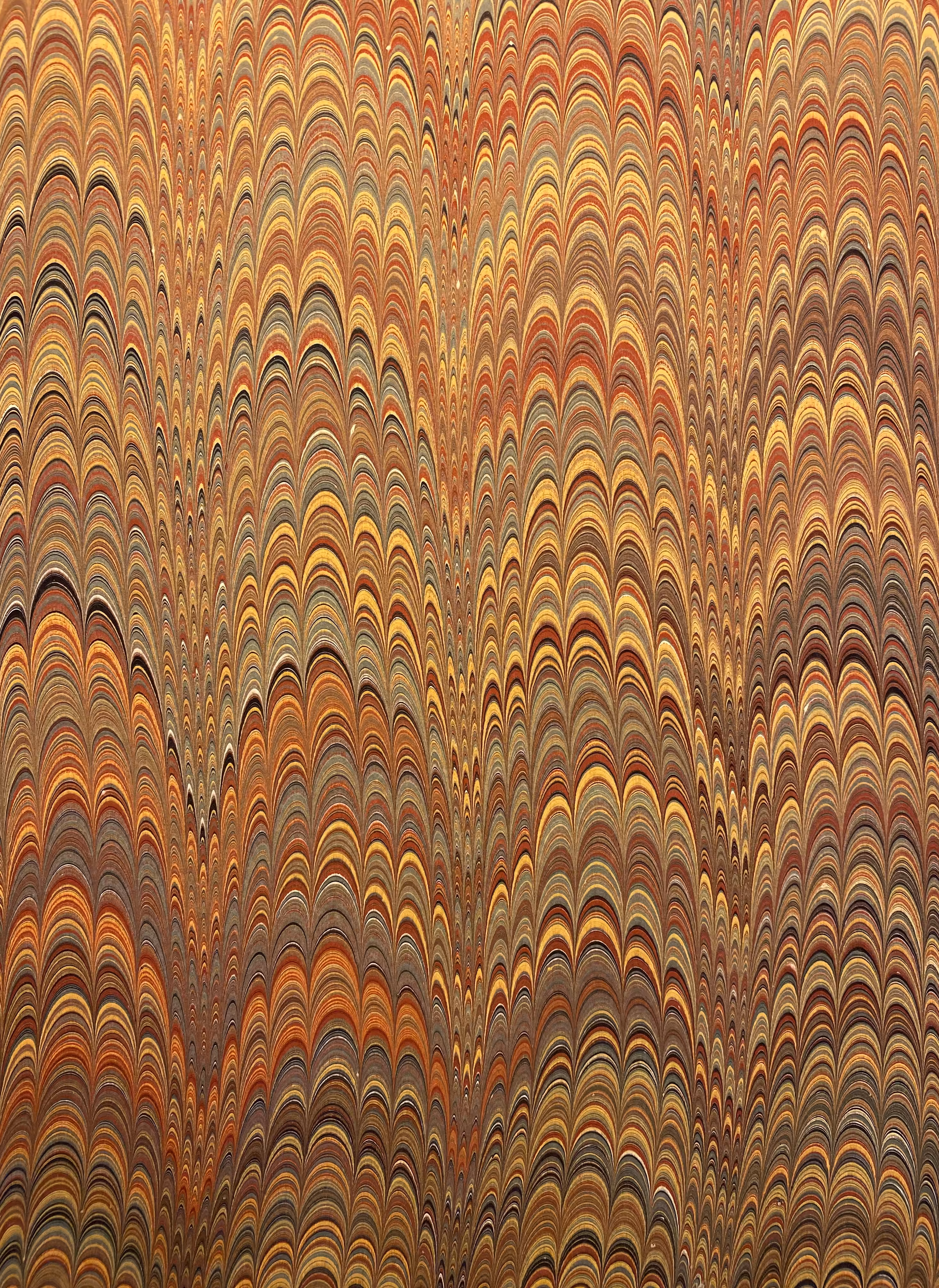 Taraklı (Combed) Ebrû / Marbling Art #11