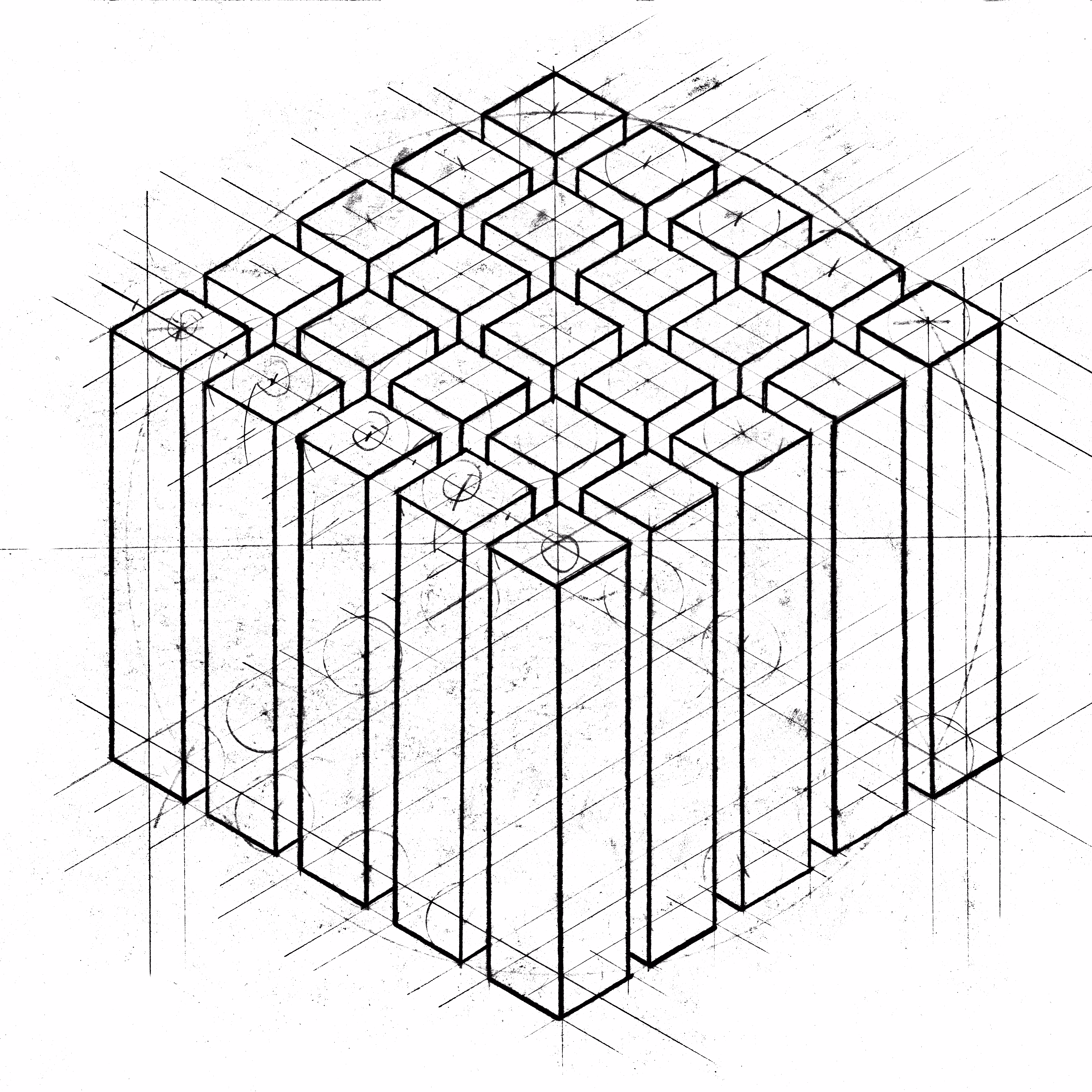 Dot . Circle . Square . Cube . Projection