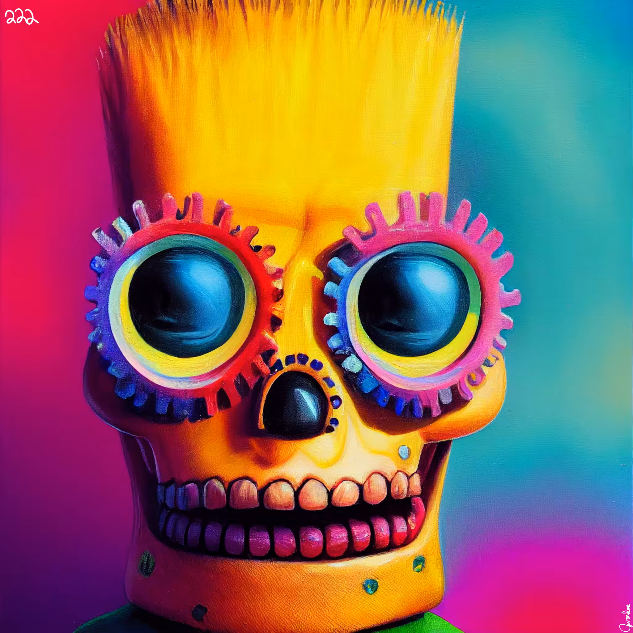 sugar skull #222