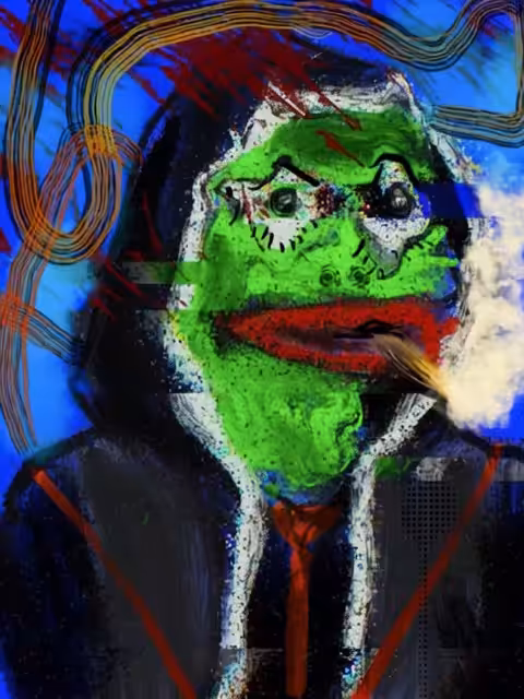 Pepe Smokes a Stogie