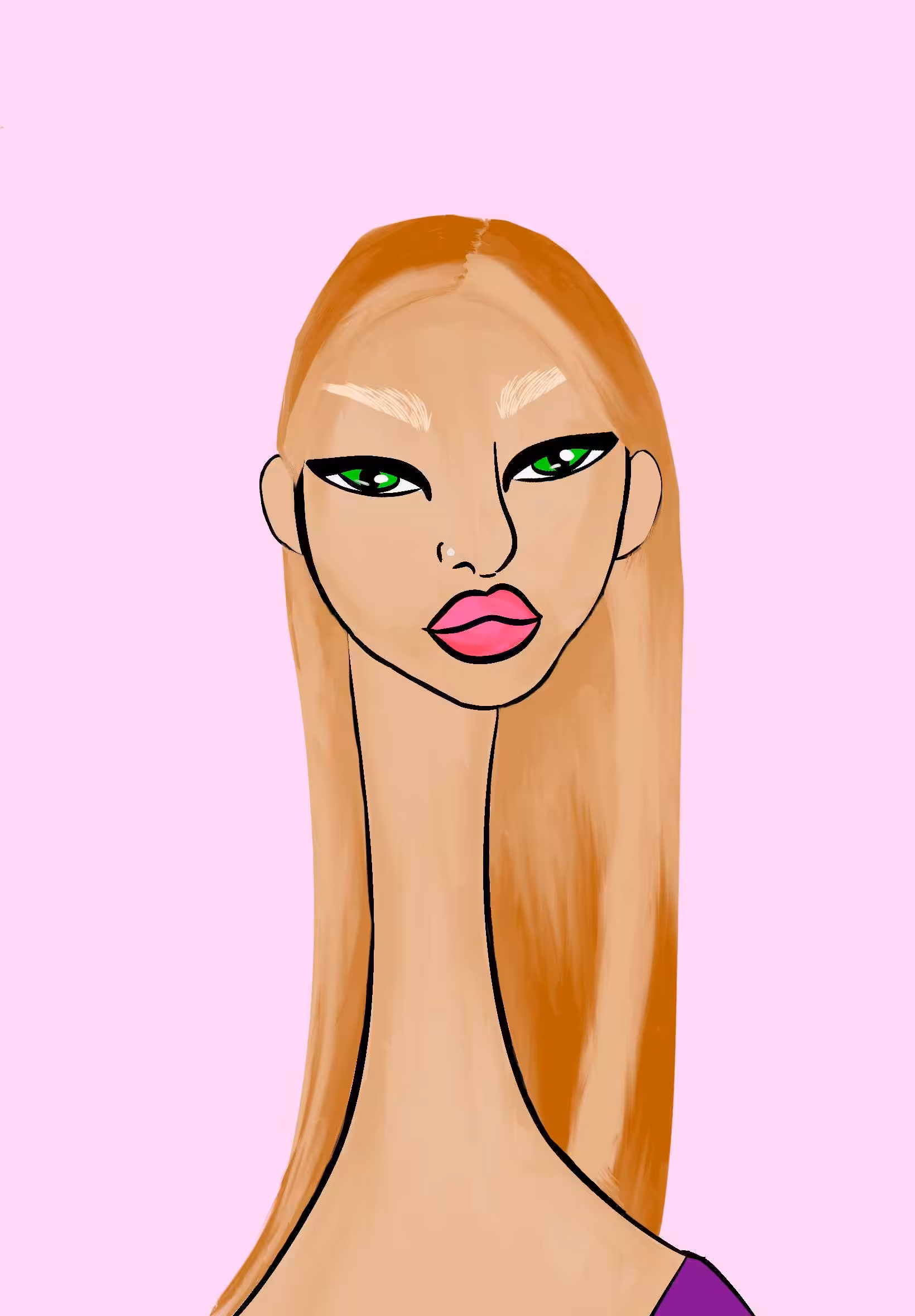 Long Neckie Lady #2682
