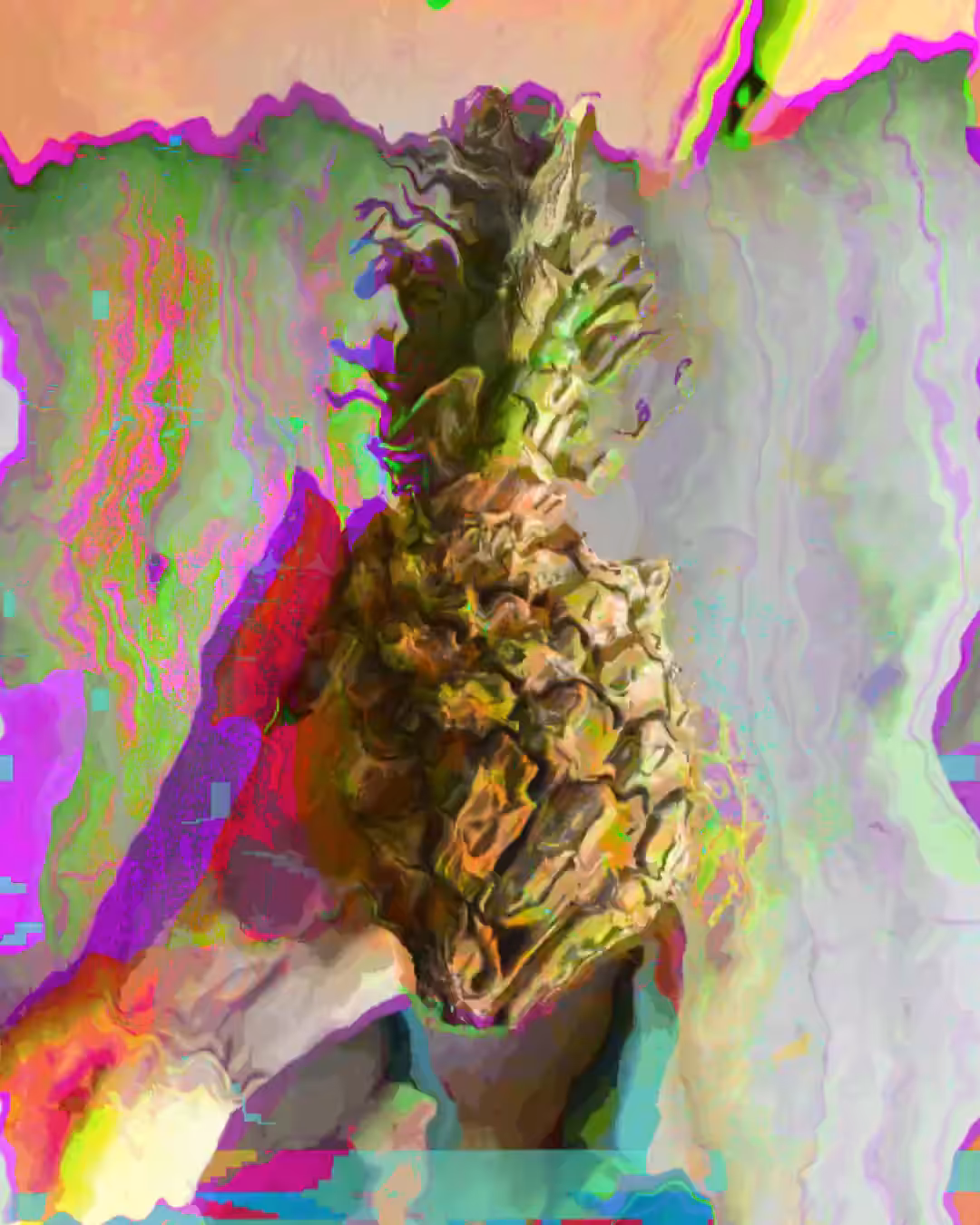 glitched pineapple