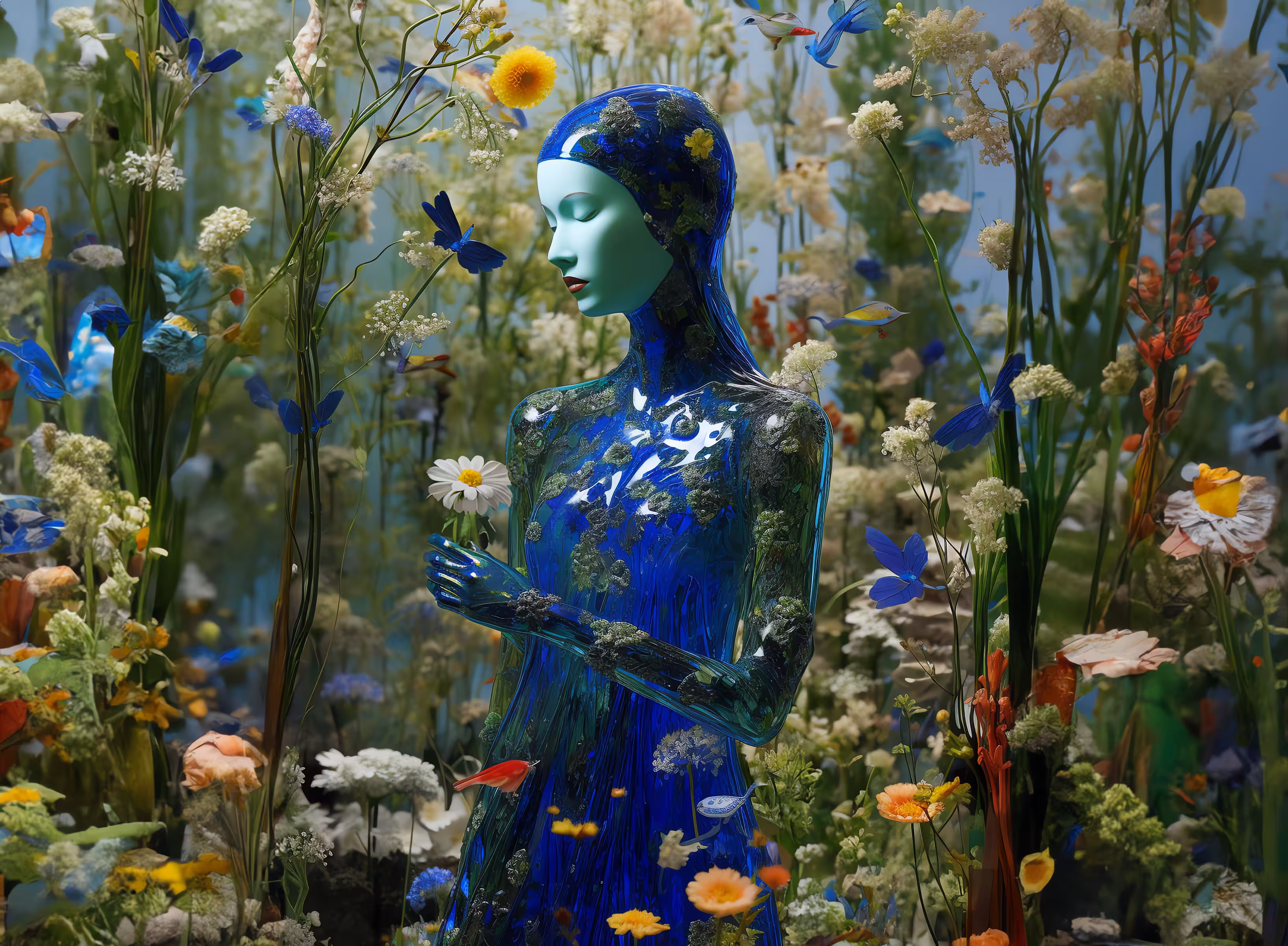 I don't want to be a human. I want to be a flower.