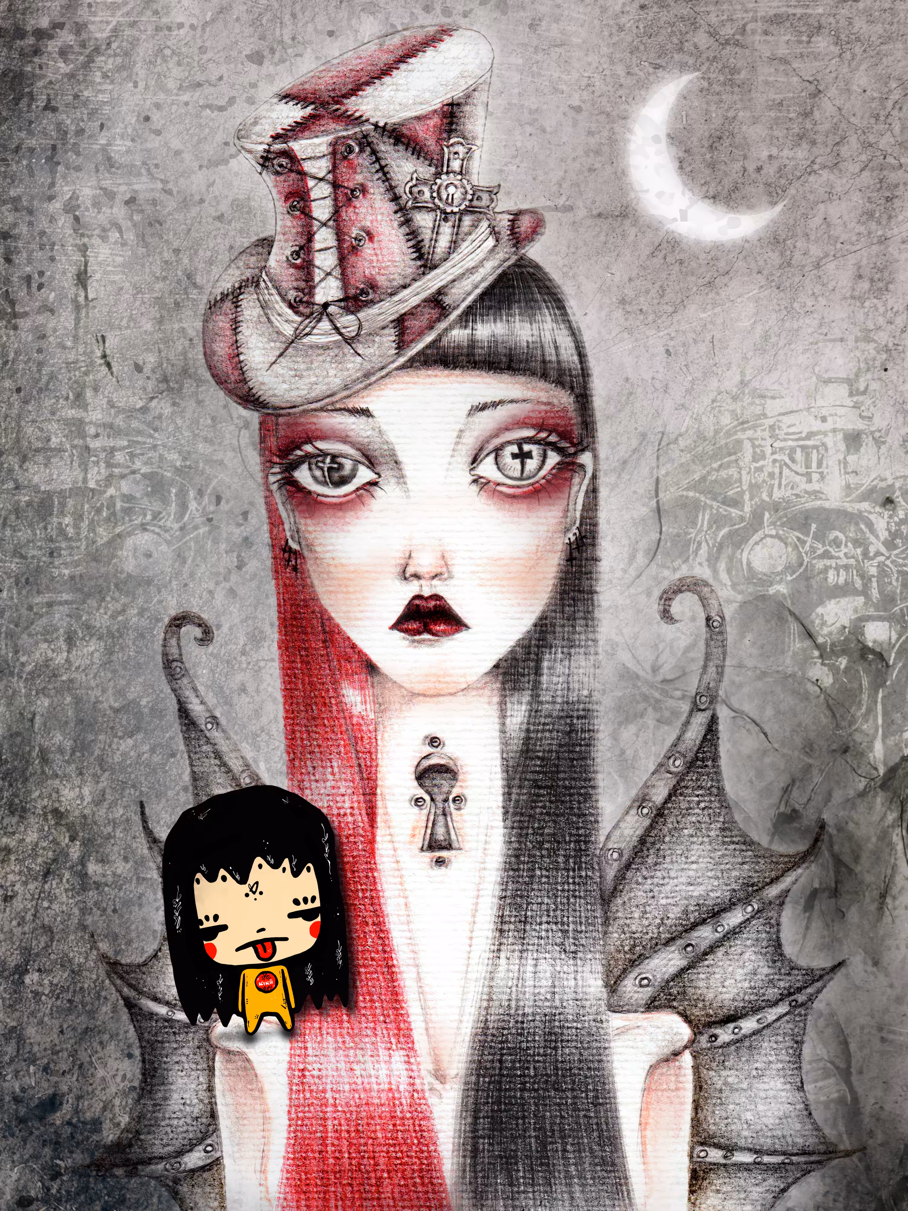 Kiku with Alice 2022 BlackentheRed X KIKU’S WORLD by SABET