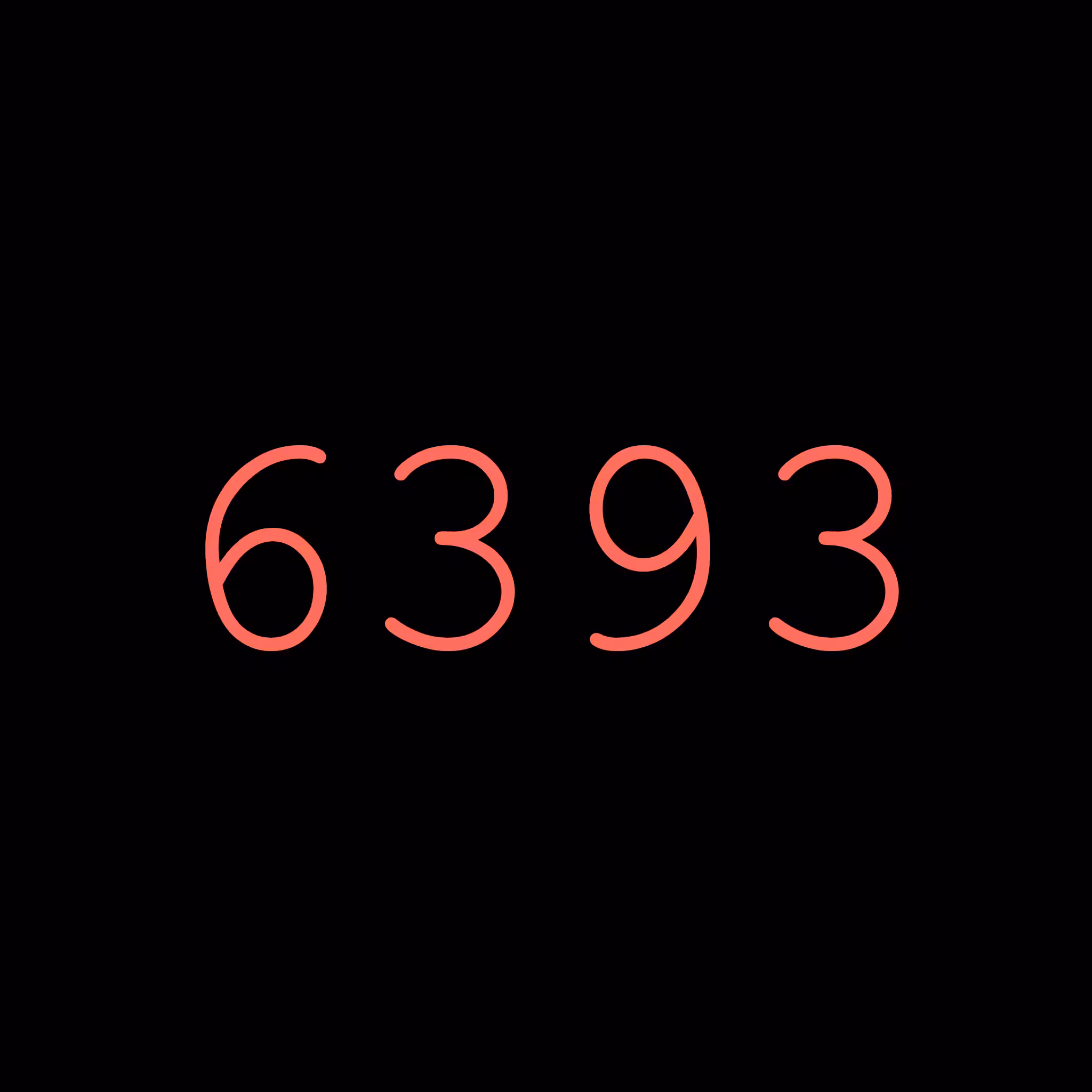 6393