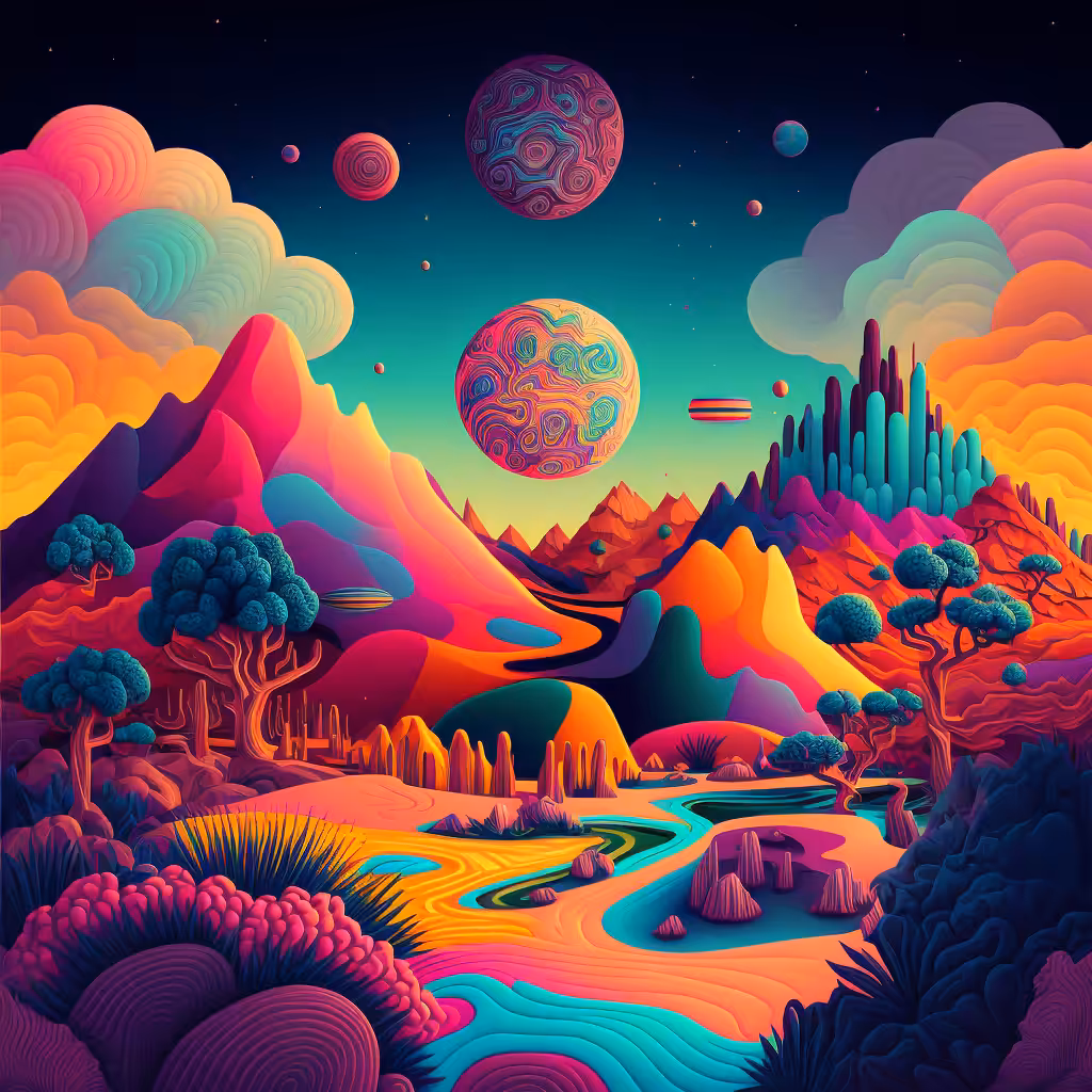 Psychedelic Landscape #106