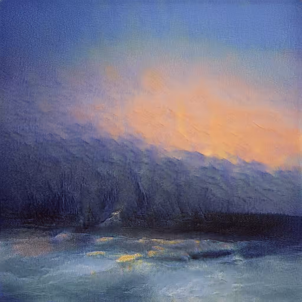 AI imagined painting of the sea #11
