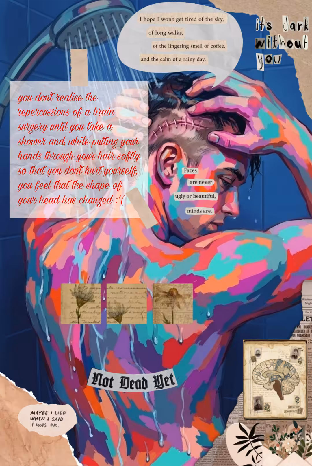 faces are never ugly or beautiful, minds are