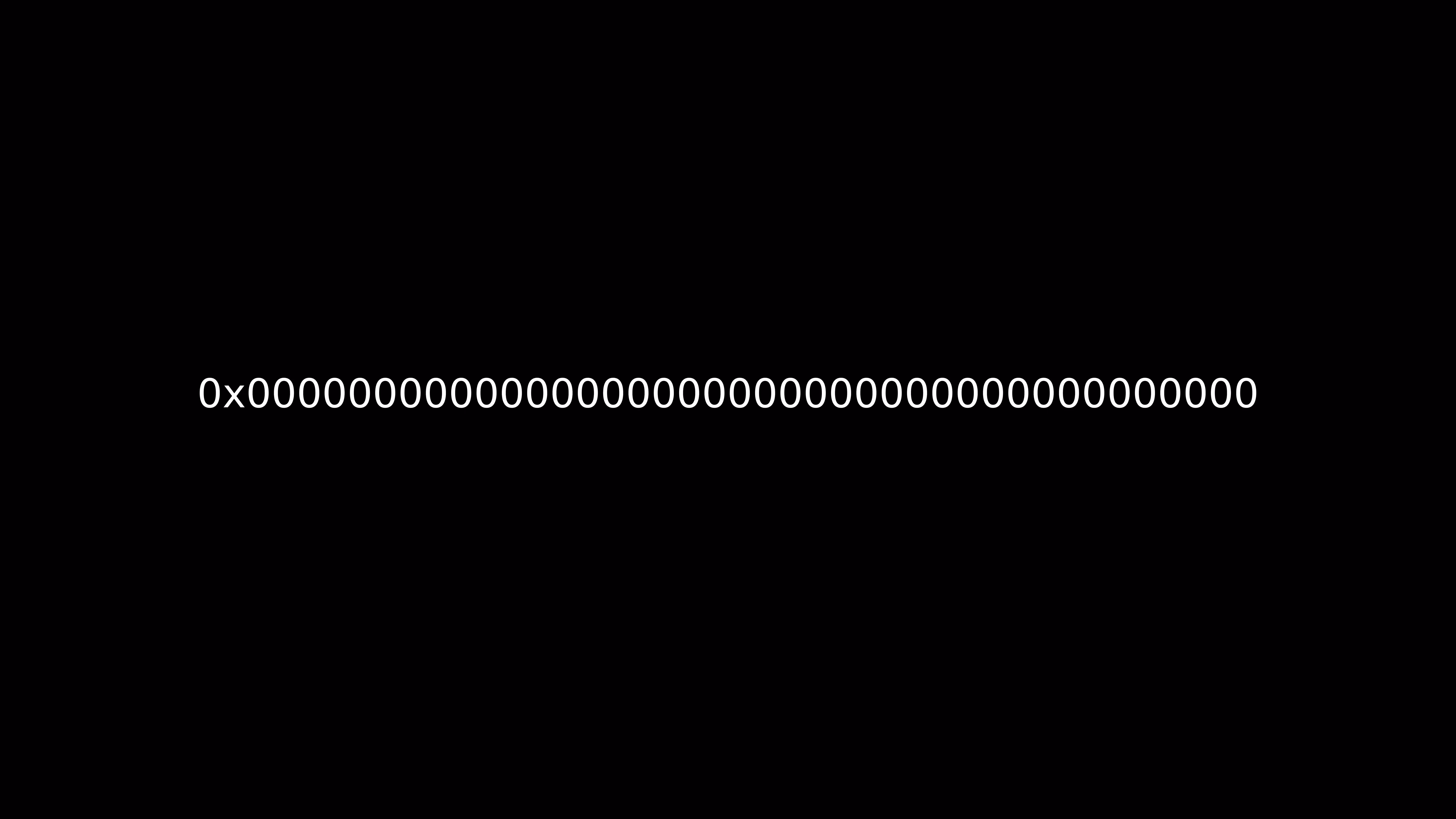 Titled (Information as Property as Art) [Ethereum Null Address]