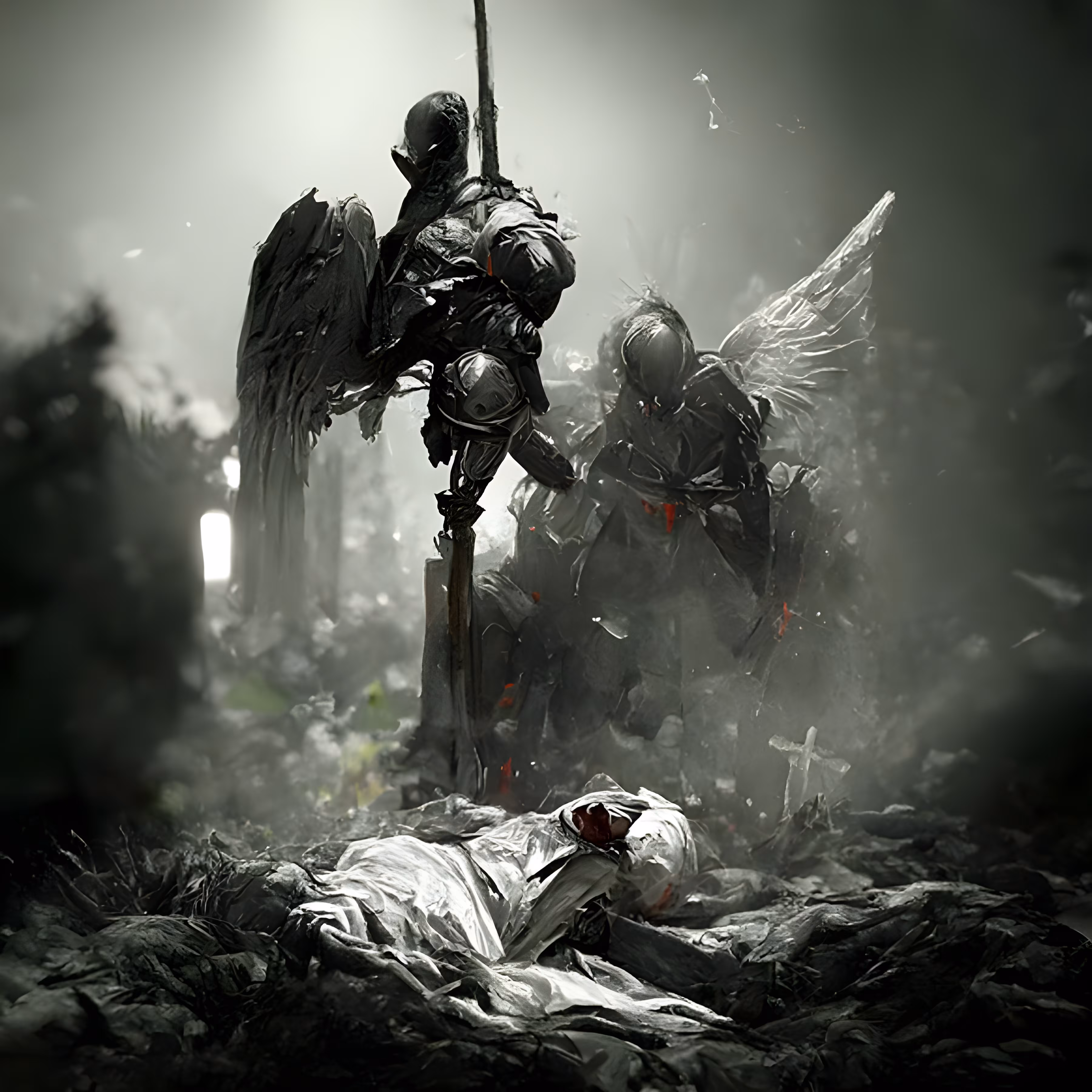 The crying angel