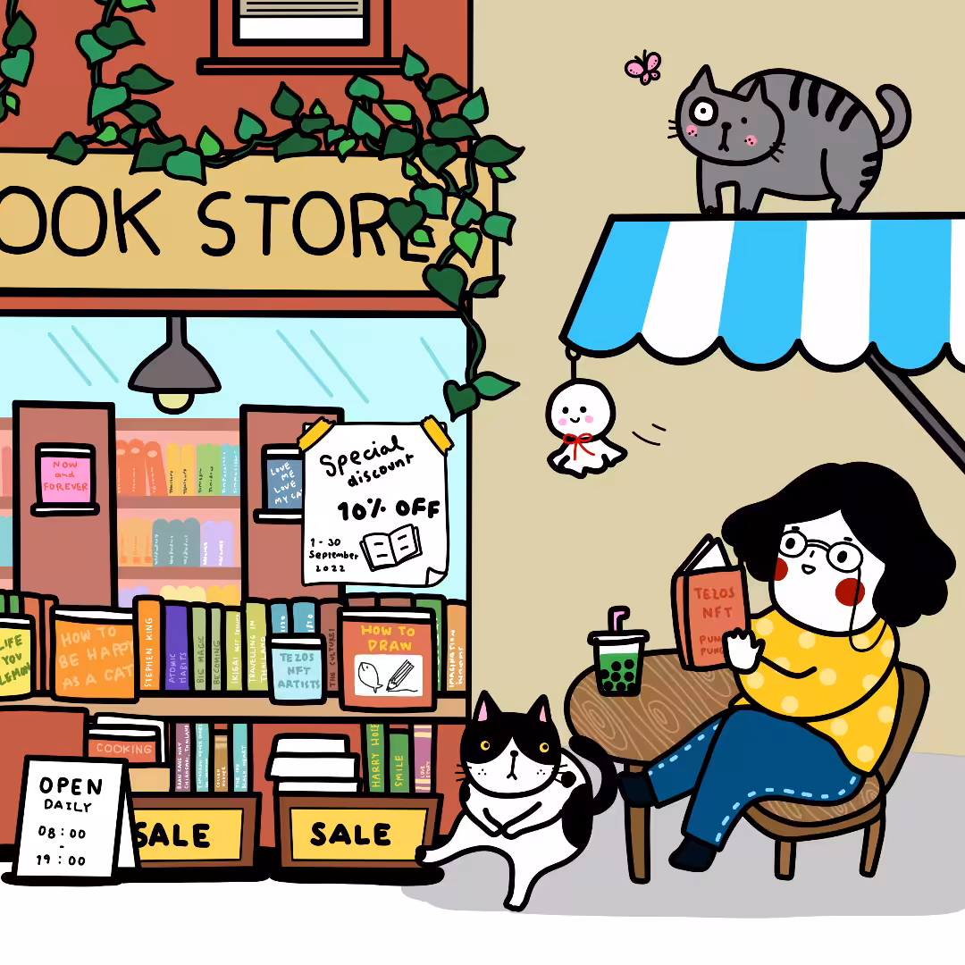 Chilling day at the Bookstore