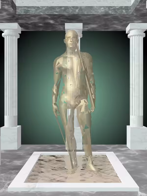 HeavenComputer: The Fading Threatening Faded Gold Man #6733