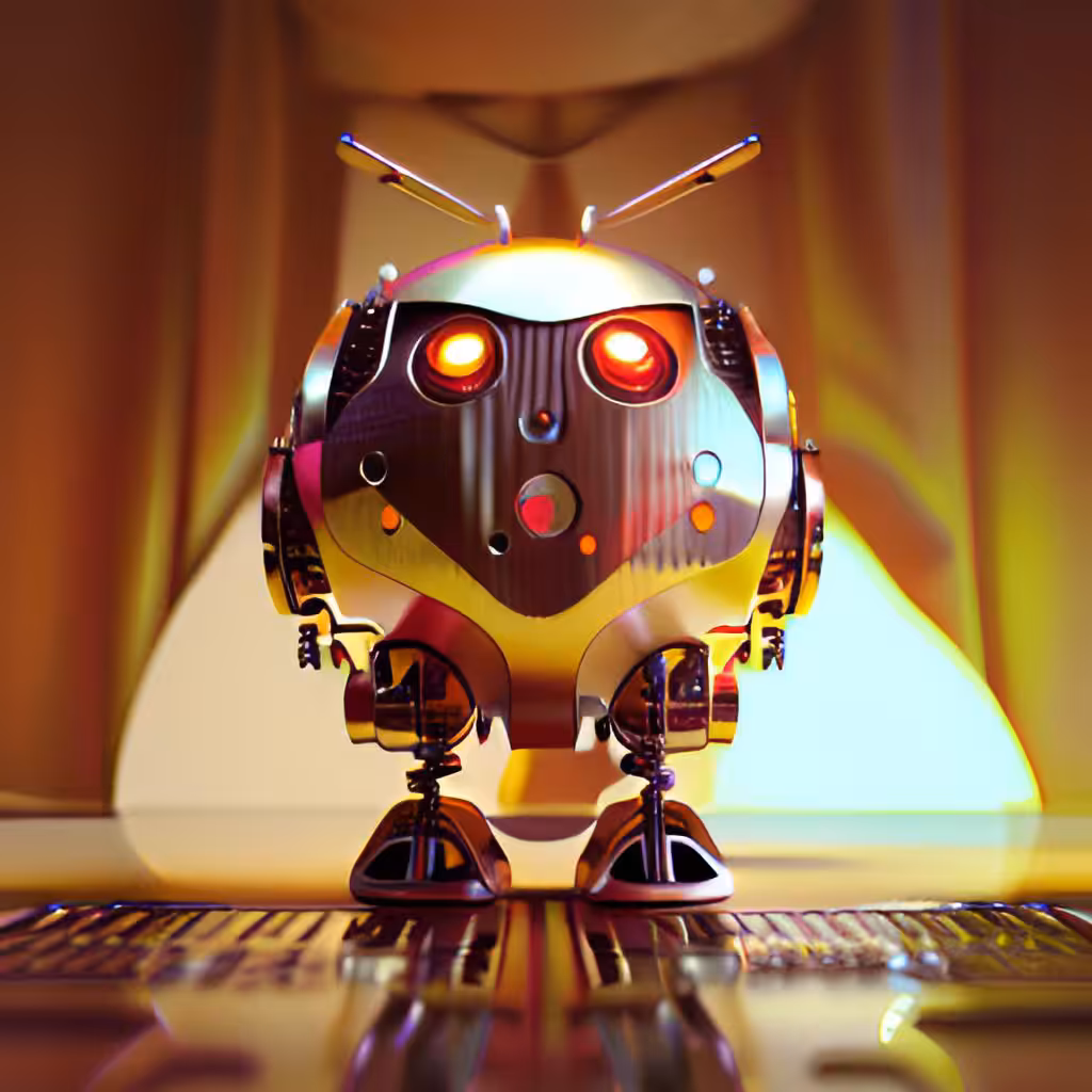 Golden Robotic Apples #34