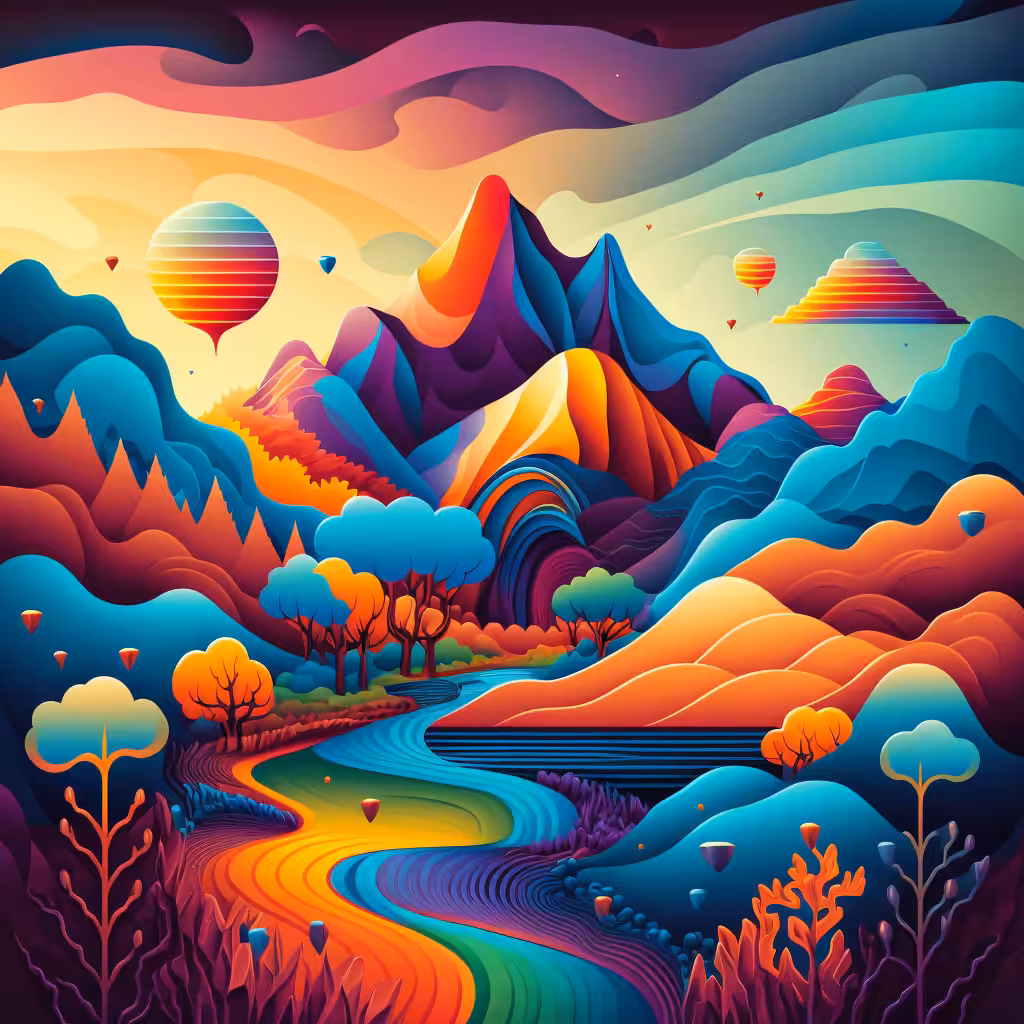 Psychedelic Landscape #76