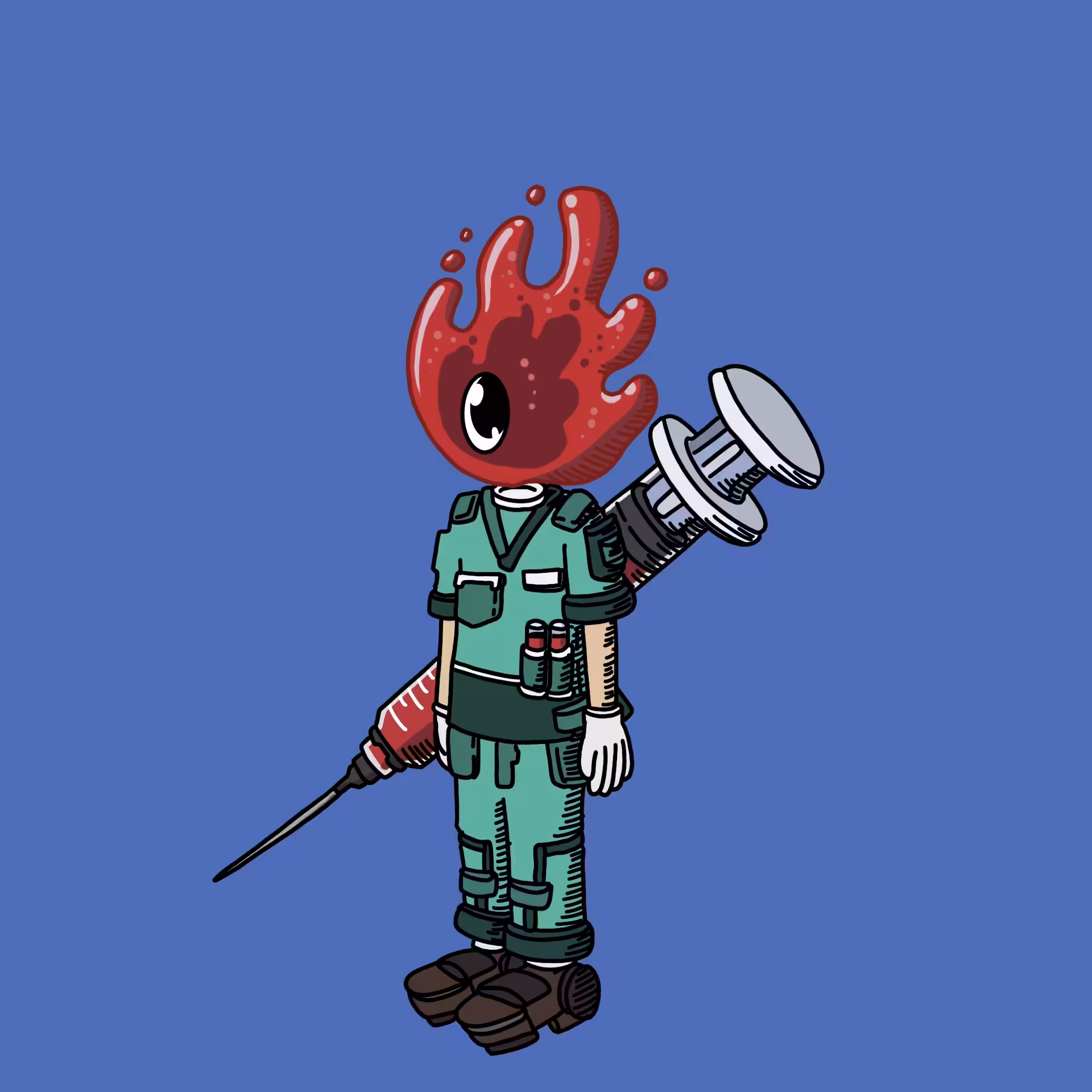 !!OEG migrate to new contract!!: Phlebotomist one eyed guy #00388