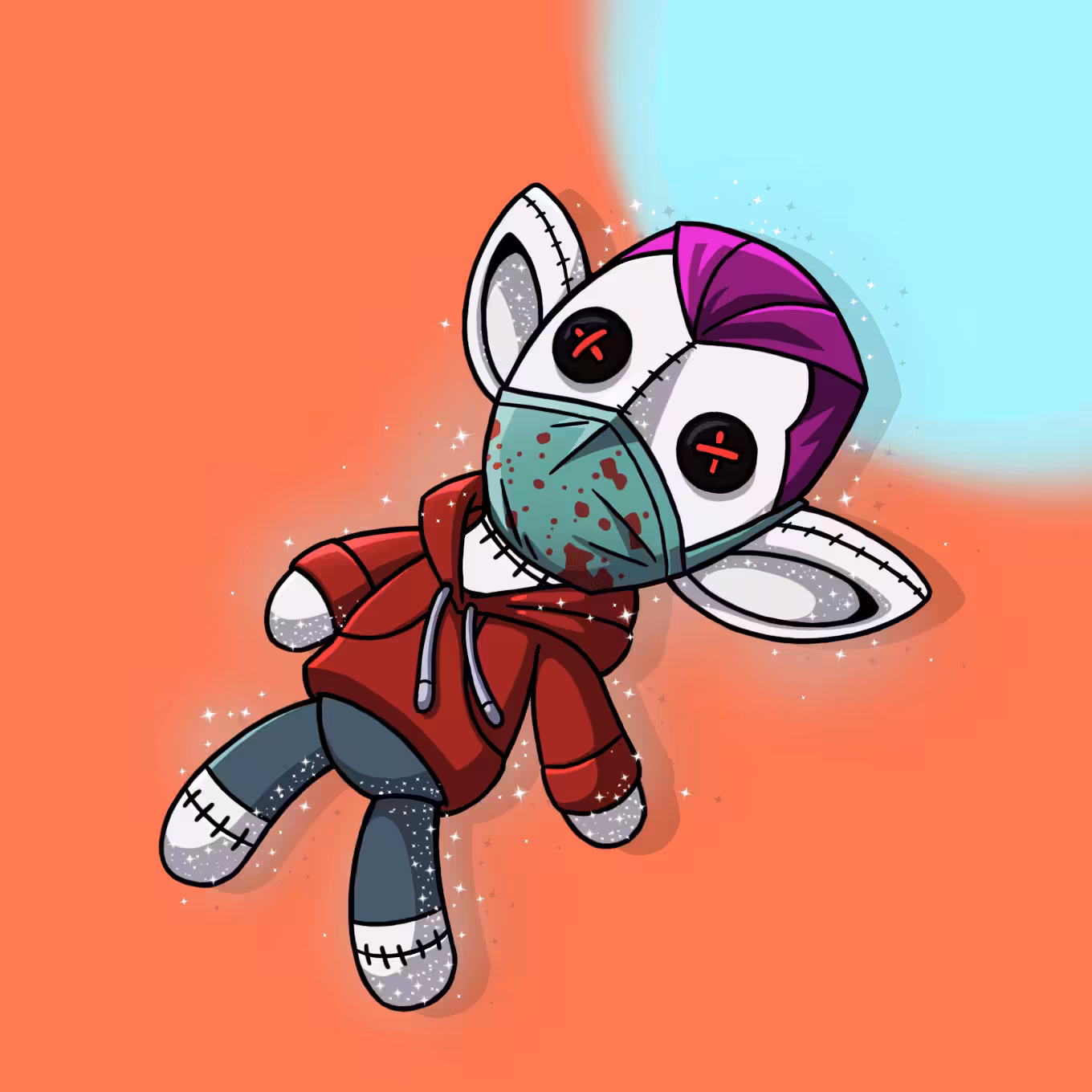 #5936 Sneaky Vampire Teddy