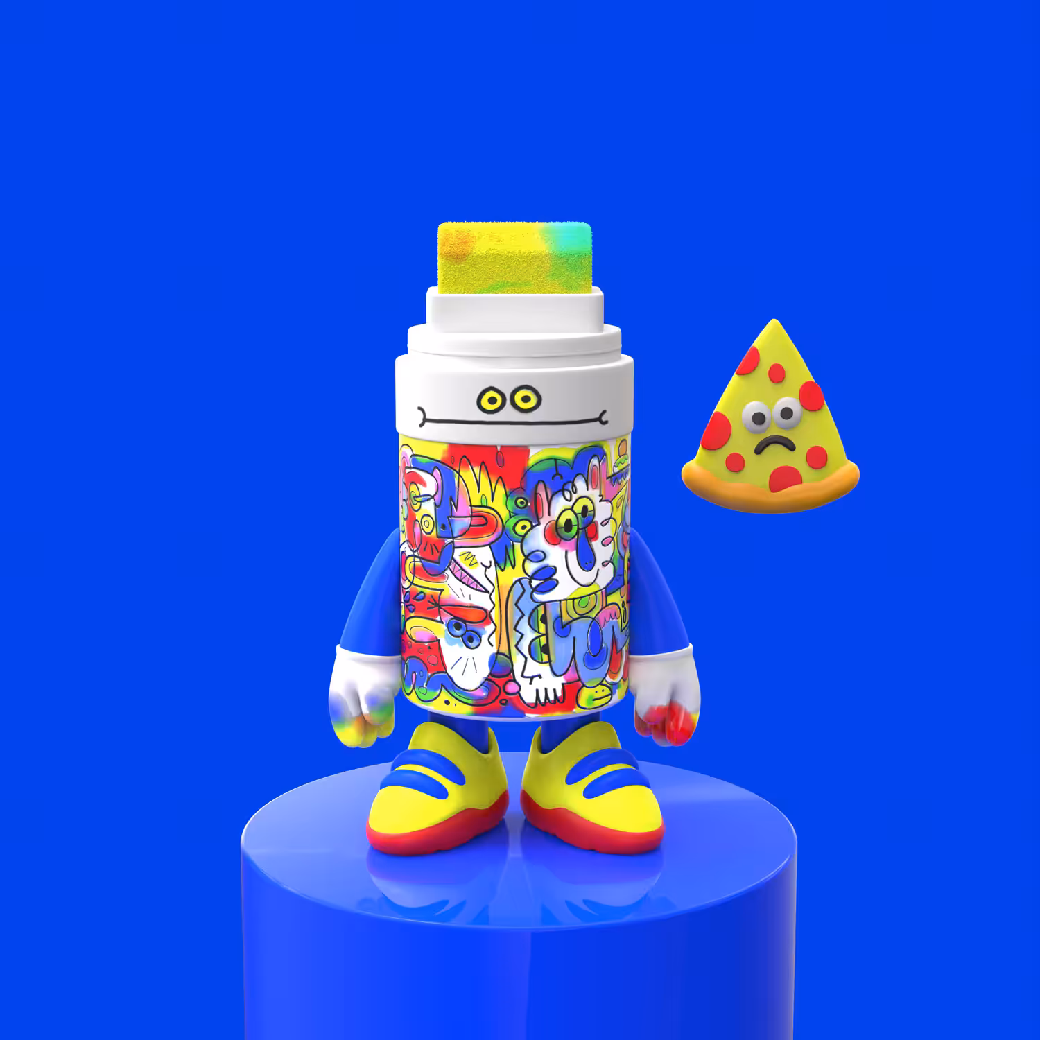 Jon Burgerman Marker Mascot (Color) #8/35