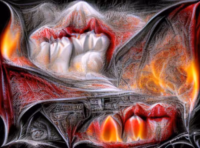 Abraham's First Works: The vampire combusts magnificently