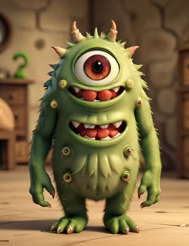 One-eyed monster