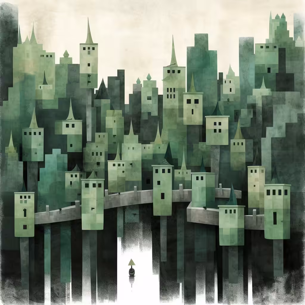 Places to BE.  : Green Town by the Dock
