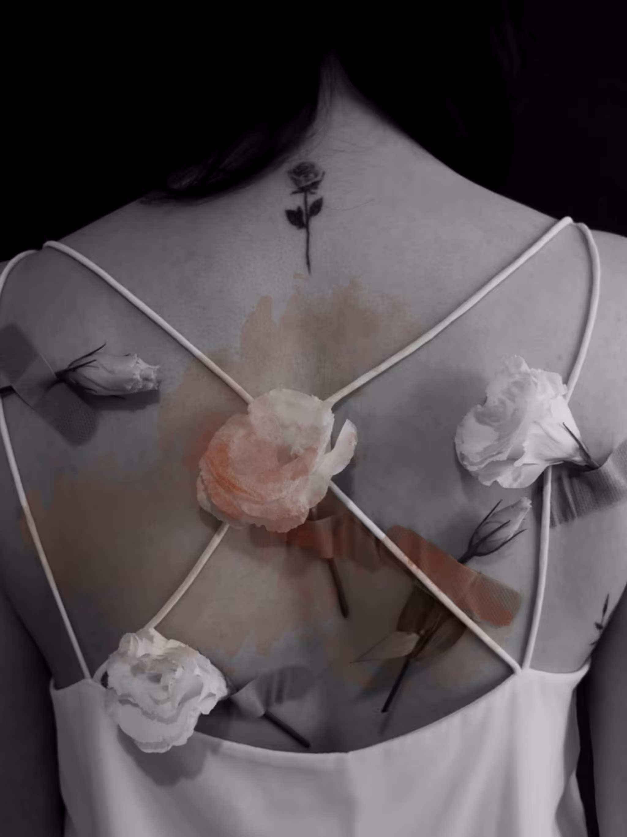 Bloody white rose 1