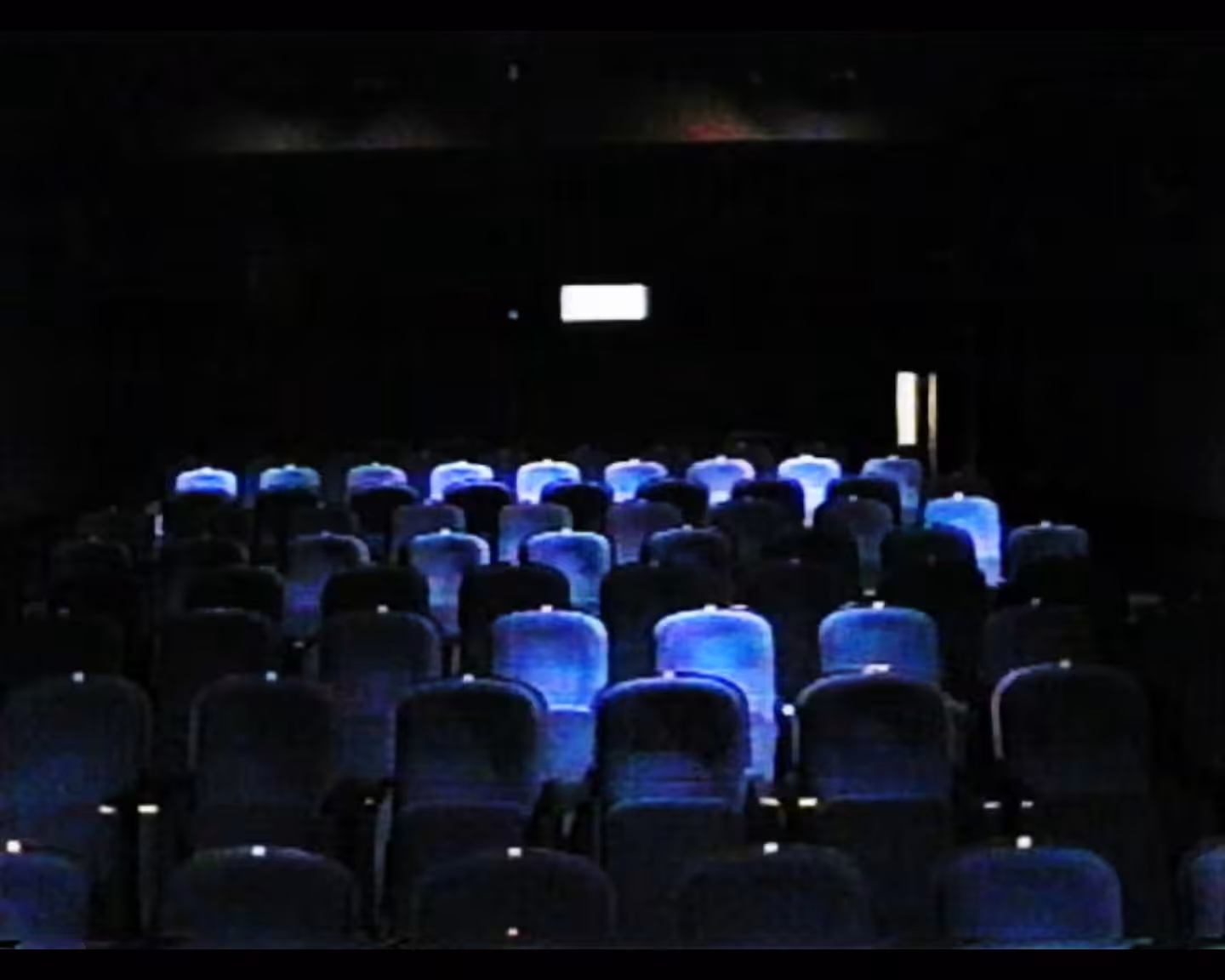 You're a movie playing in an empty cinema theatre