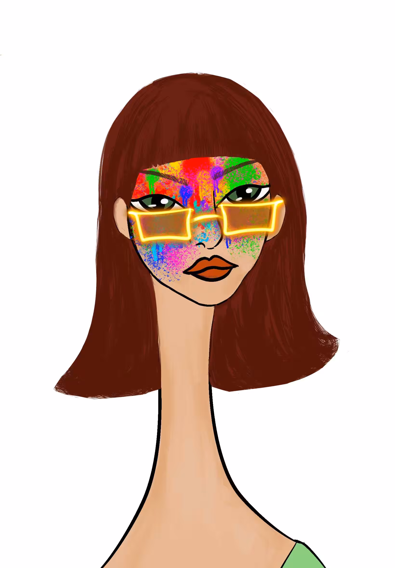Long Neckie Lady #488
