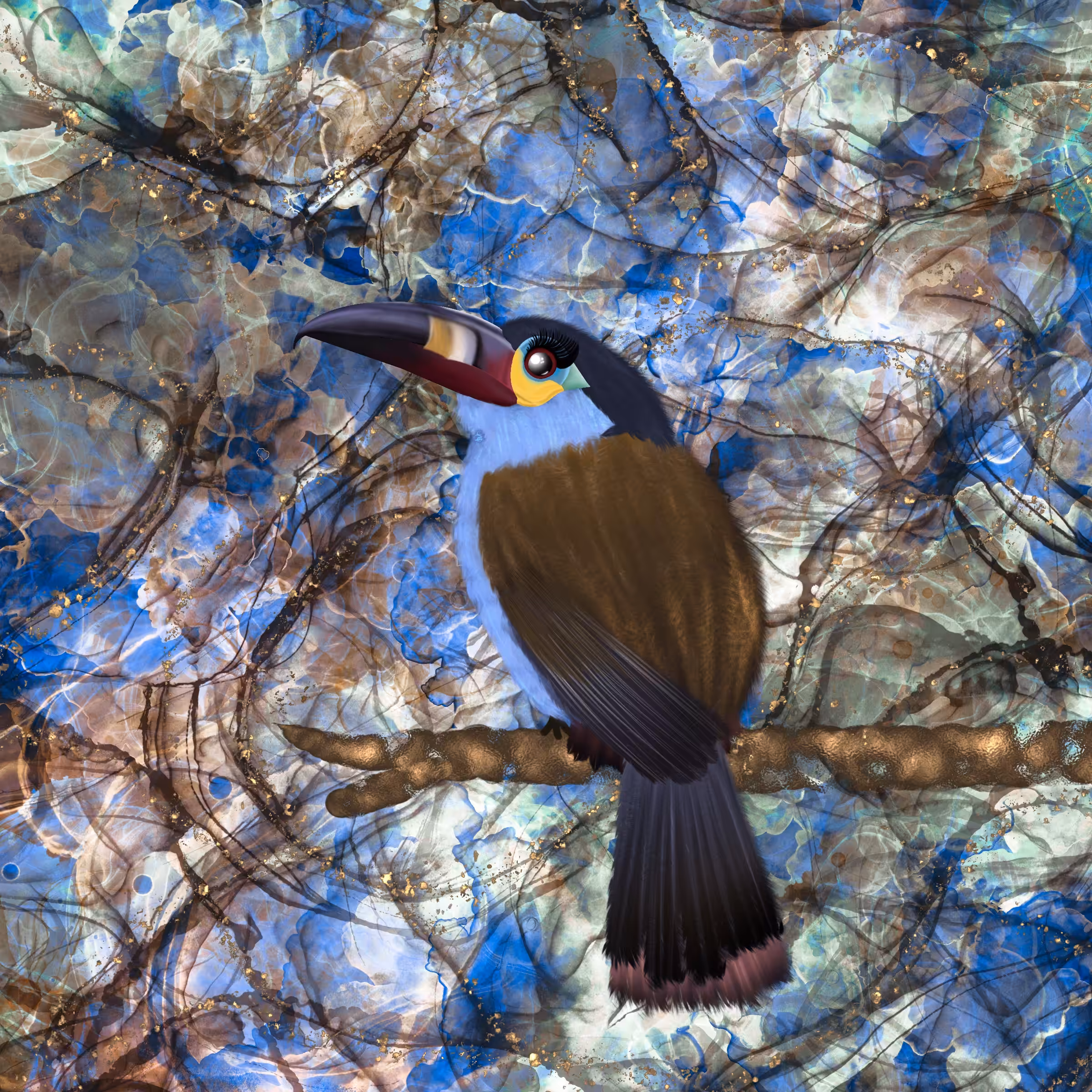 Plate Billed Mountain Toucan