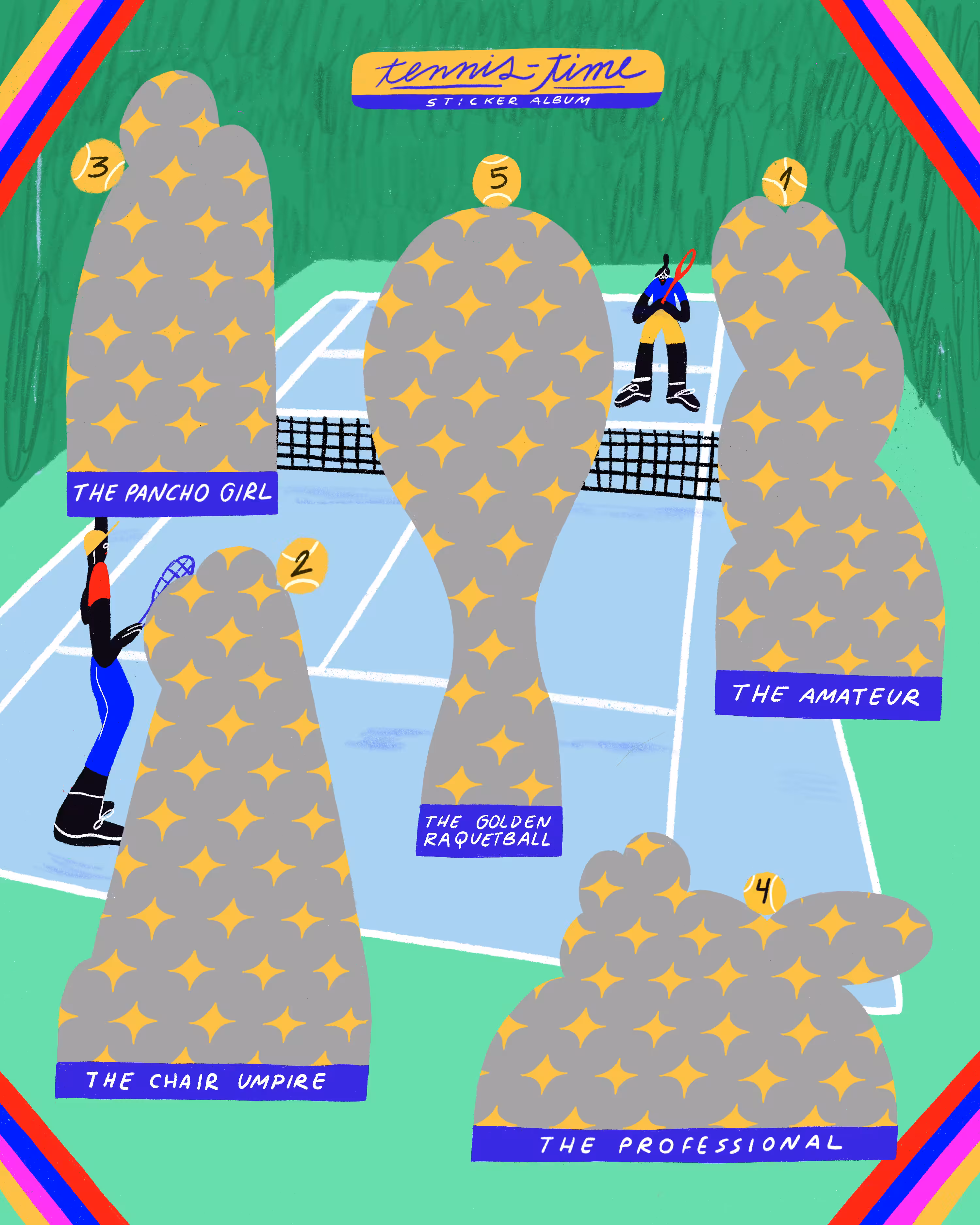 tennis time, the sticker album