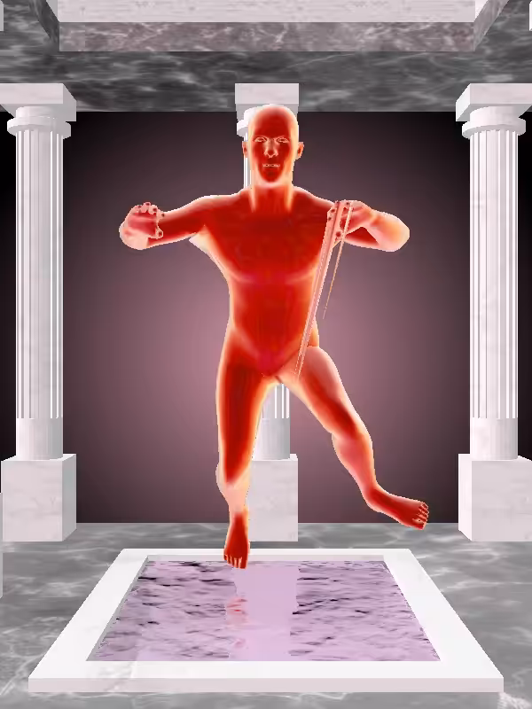 HeavenComputer: The Treading Water Fiery Red Man #3446