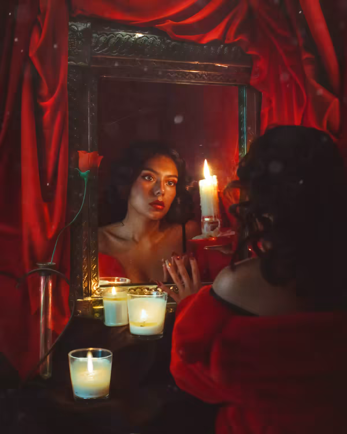 By the candle's light, true love may be seen