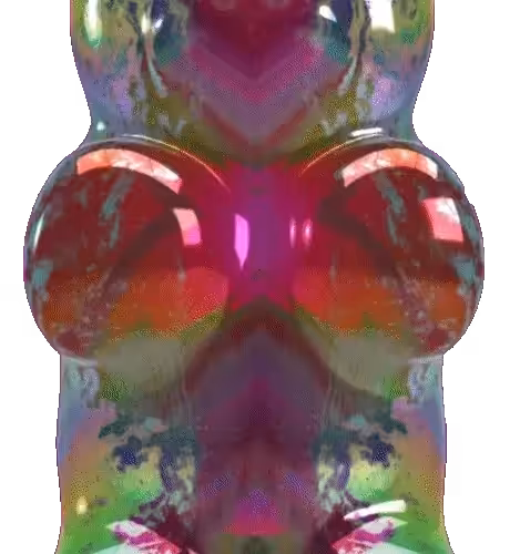 Blended Trip Gummy Bear #007 (Rorschach #016 + Rainbow #009)